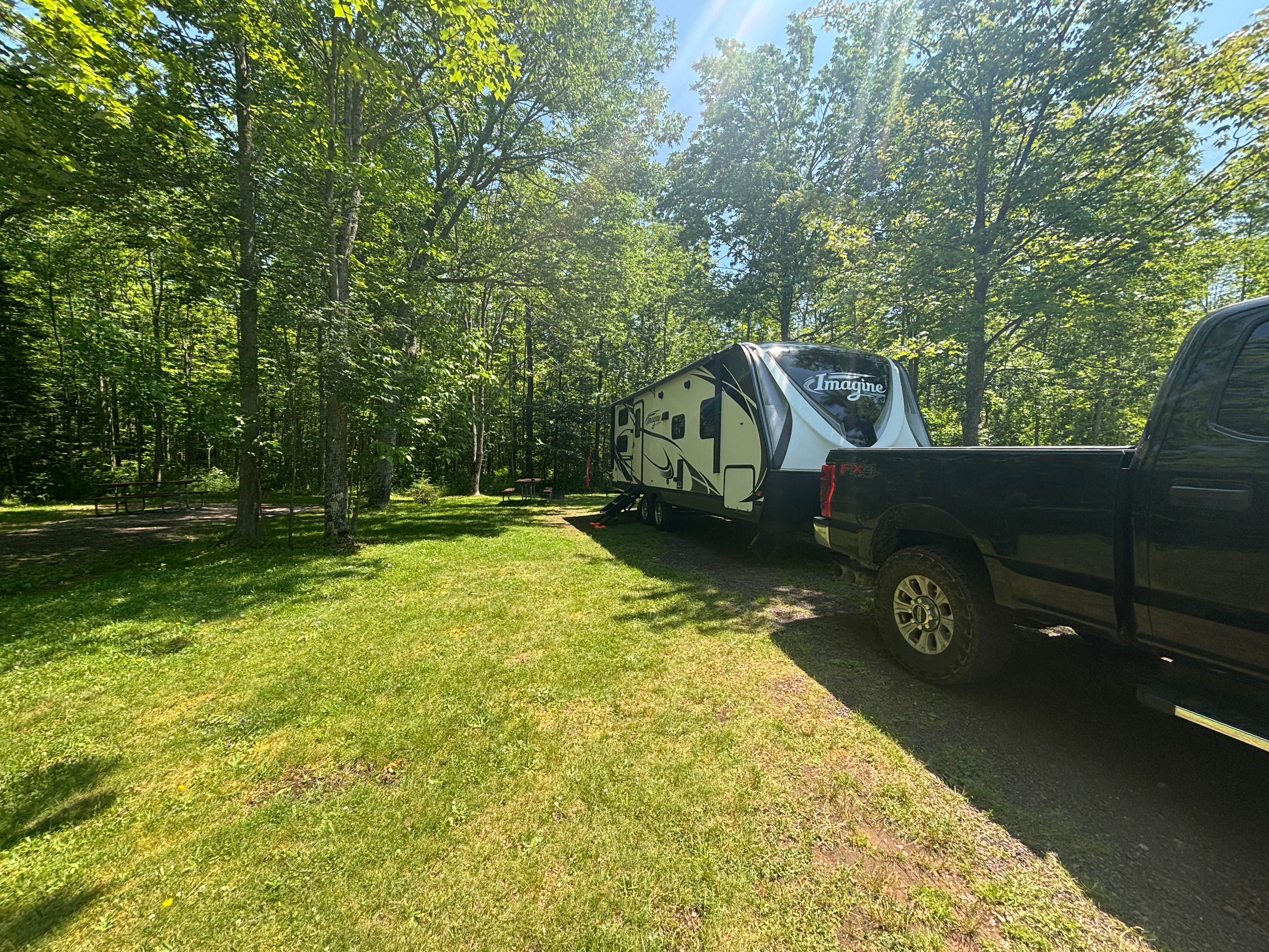 Scott B.'s photo of glamping accommodations at Union River Big Bear Campground near Hurley, WI