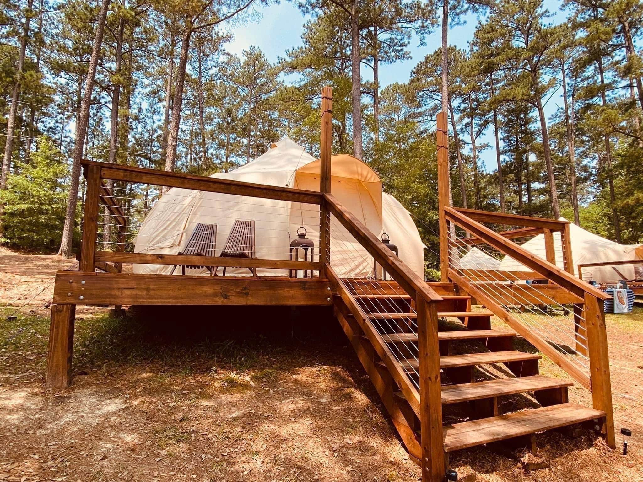 Shelbi H.'s photo of glamping accommodations at Untamed Honey Glampsites near Aiken, SC