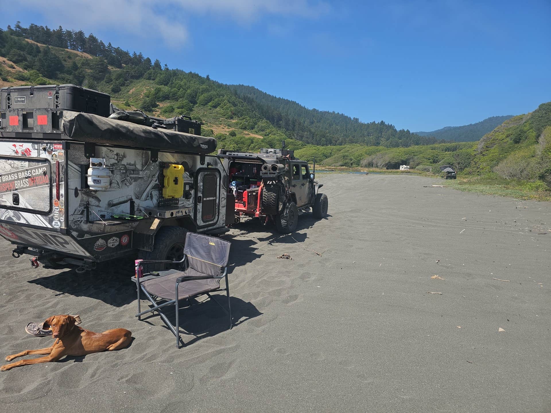 SpentBrassOffroad B.'s photo of camping with pets at Usal Beach Overlook near Covelo, CA