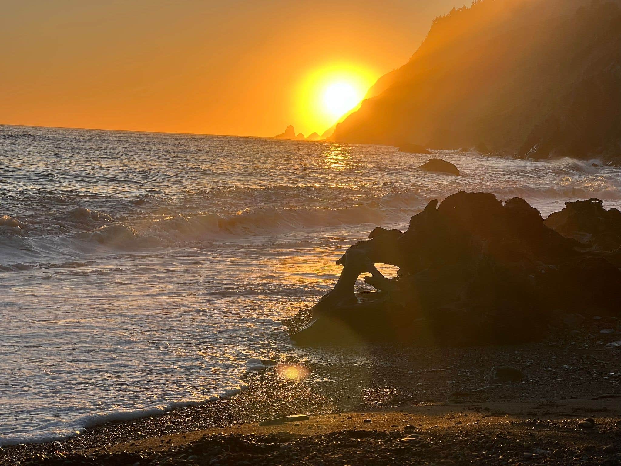 Chris N.'s photo of a dispersed camping area at Usal Beach Campground near Weott, CA