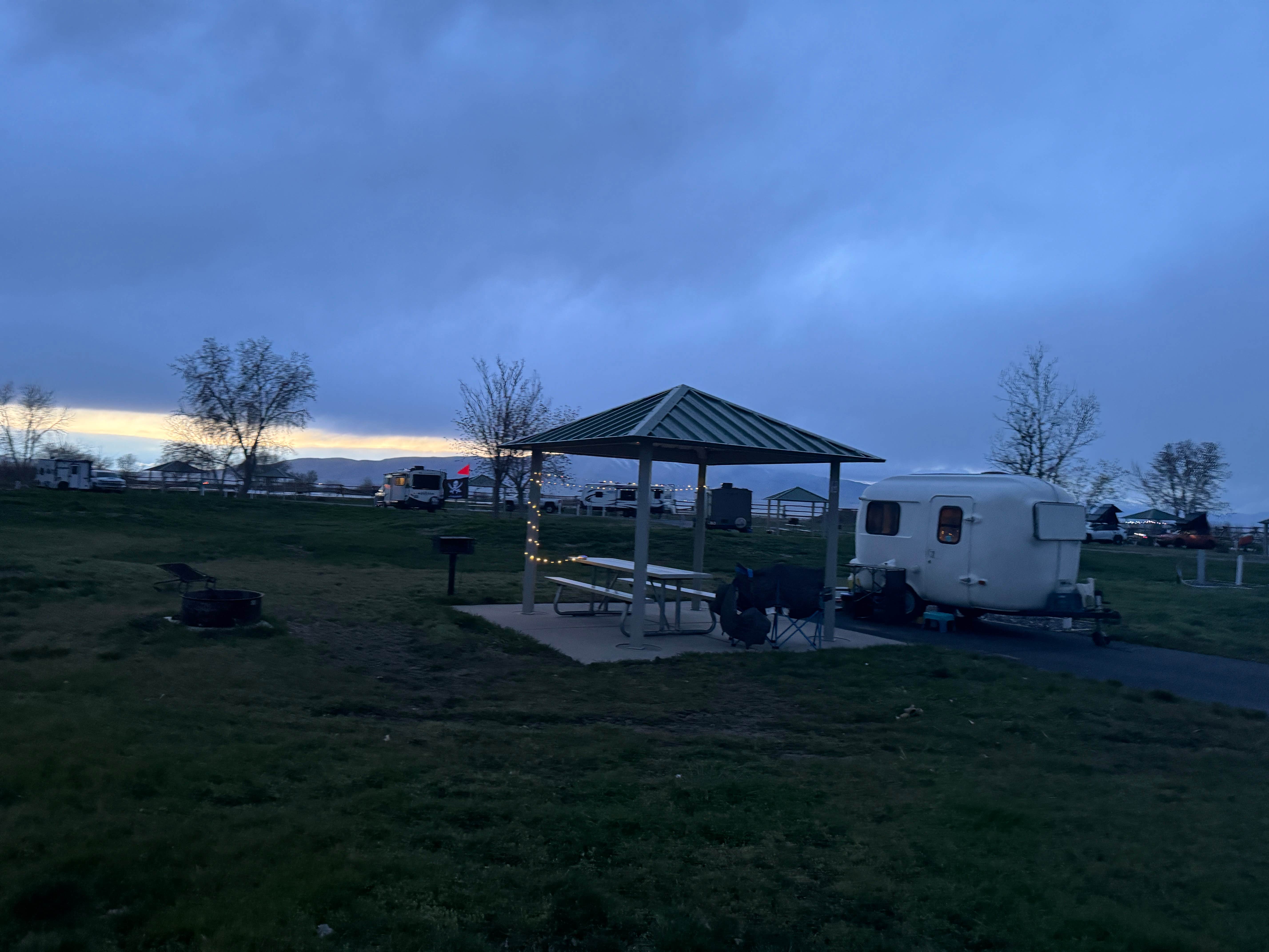 Jo's photo of rv camping at Utah Lake State Park Campground near Salem, UT