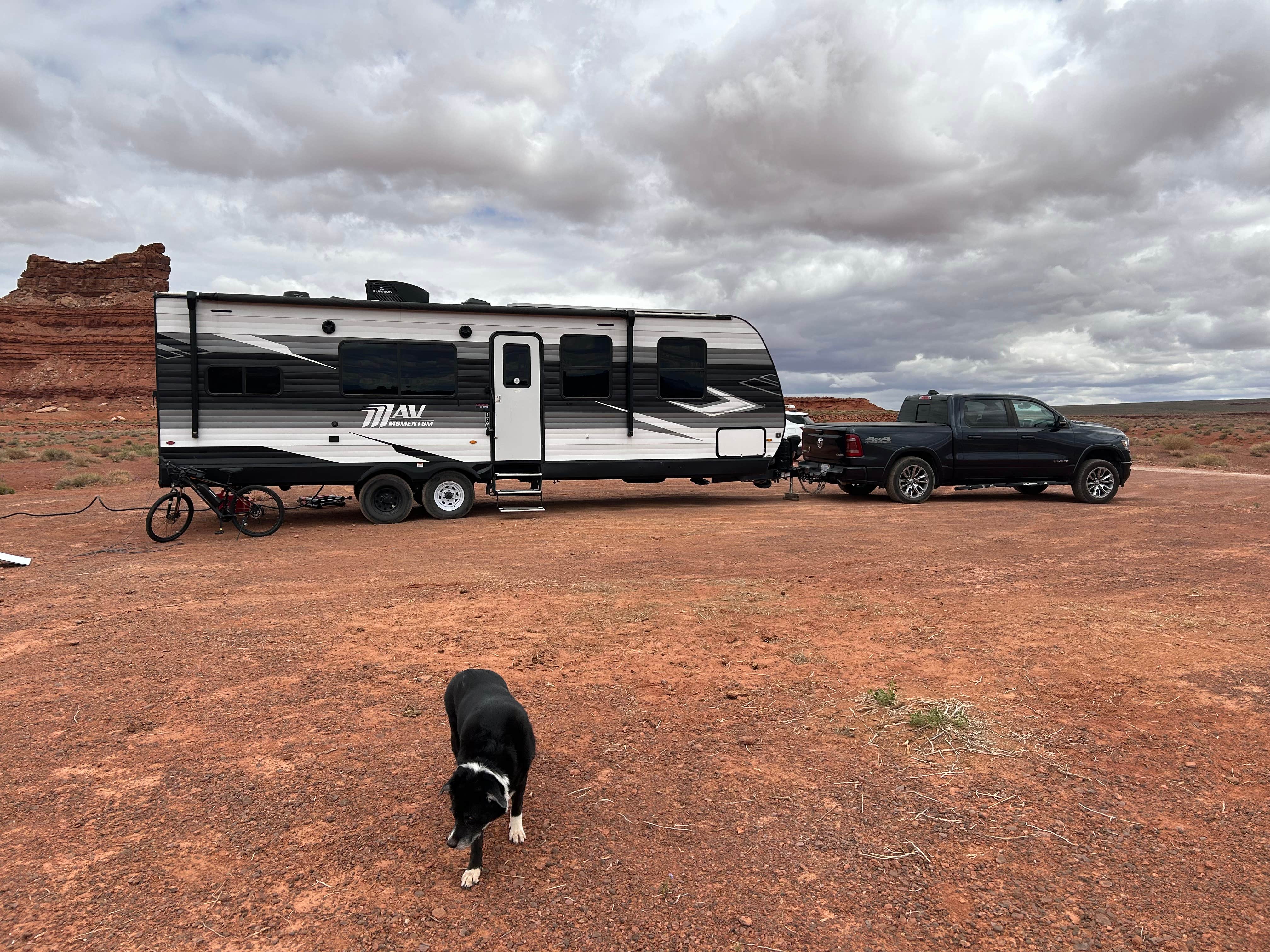 shelly B.'s photo of camping with pets at Valley of the Gods Dispersed Camping near Bluff, UT
