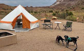 Bridgette H.'s photo of camping with pets at Valley of the Gods Dispersed Camping near Monument Valley, AZ
