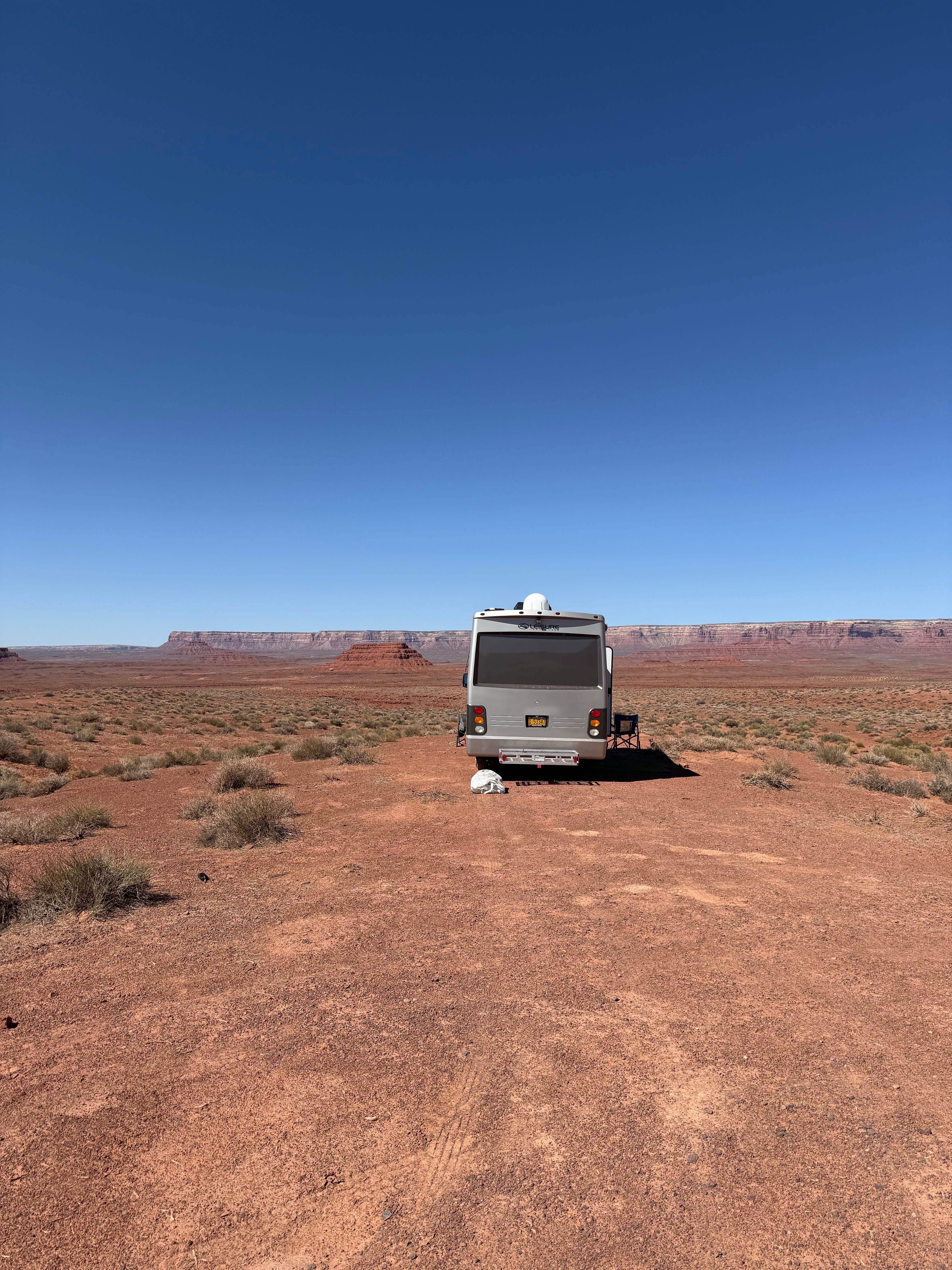 kathy J.'s photo of rv camping at Valley of the Gods Dispersed Camping near Blanding, UT