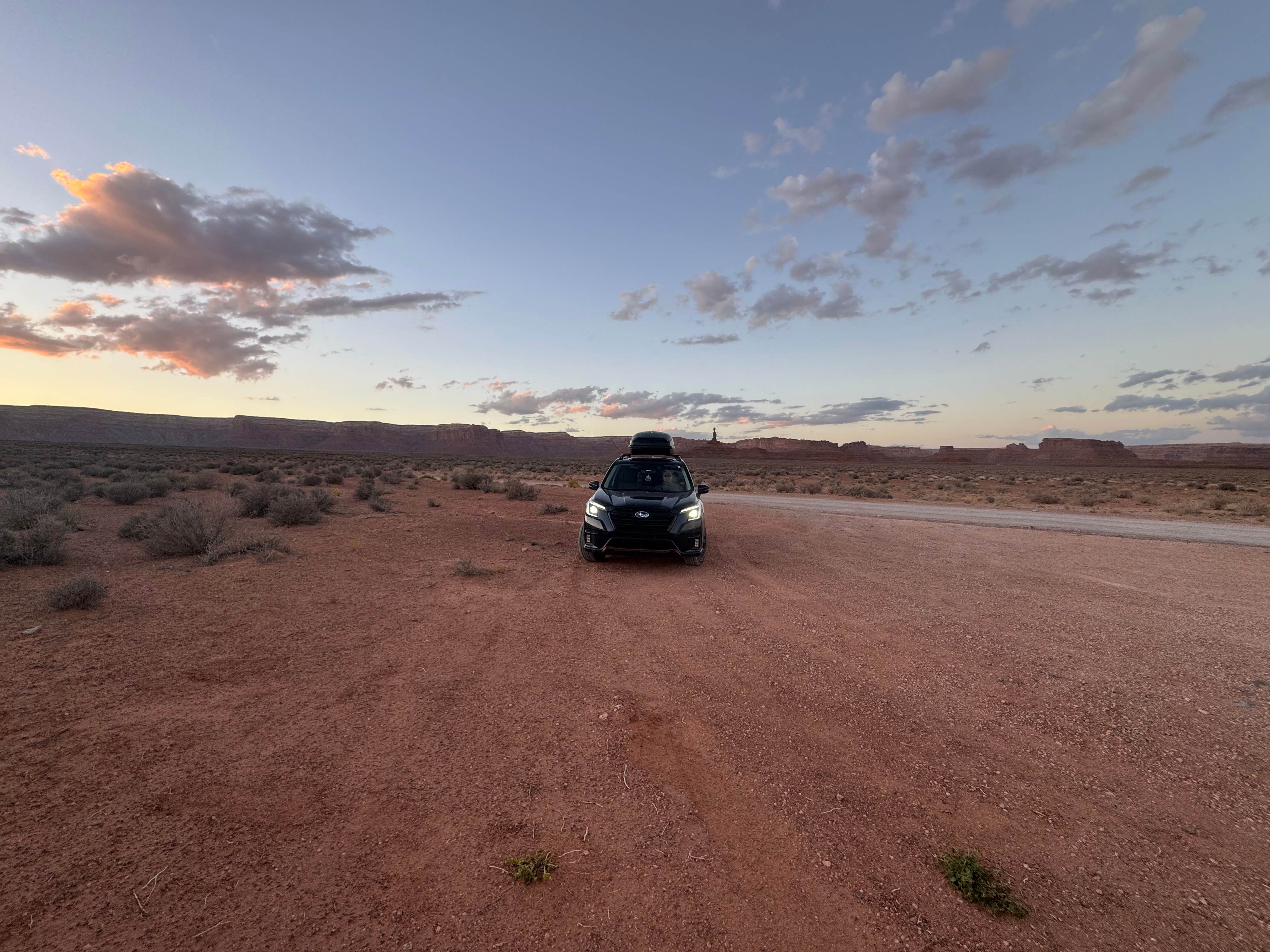 Camping near Muley Point — Glen Canyon National Recreation Area: Valley of the Gods Dispersed Site, Mexican Hat, Utah