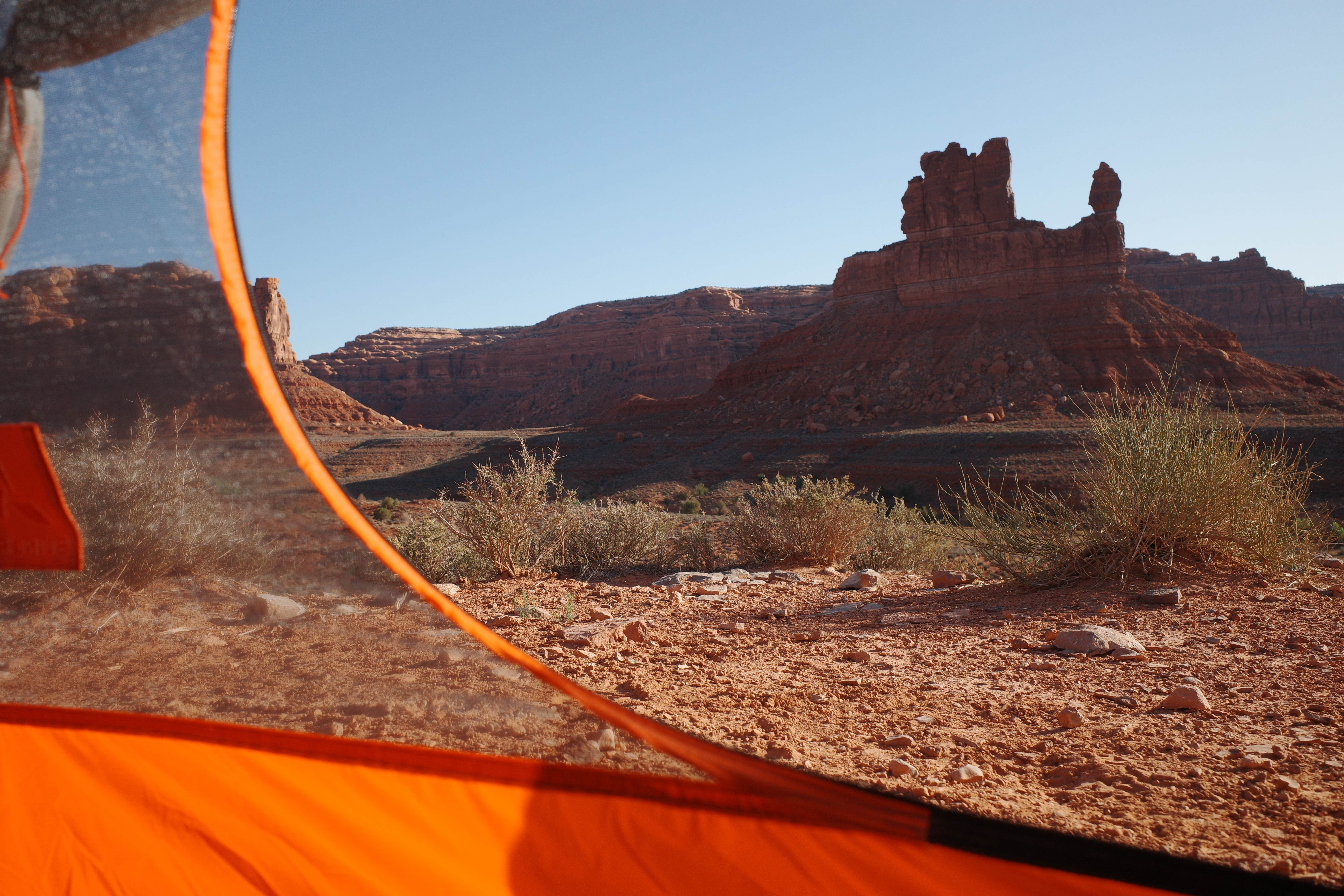 Camping near Muley Point — Glen Canyon National Recreation Area: Valley of the Gods, Mexican Hat, Utah