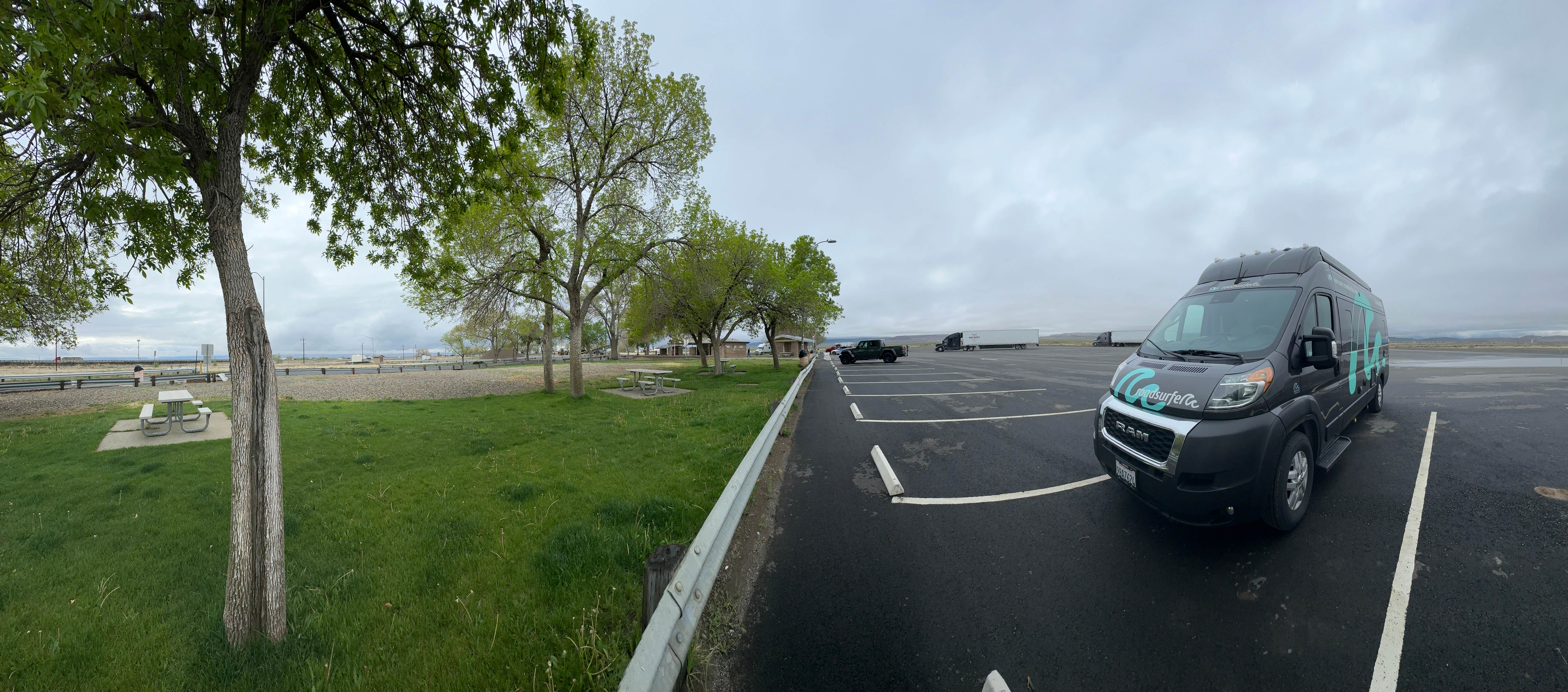 pia M.'s photo of rv camping at NV I-80 Valmy Rest Area - Bidirectional near Battle Mountain, NV
