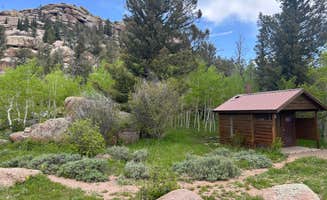 Rara B.'s photo of glamping accommodations at Vedauwoo Wagon Road near Medicine Bow-Routt NFs & Thunder Basin NG