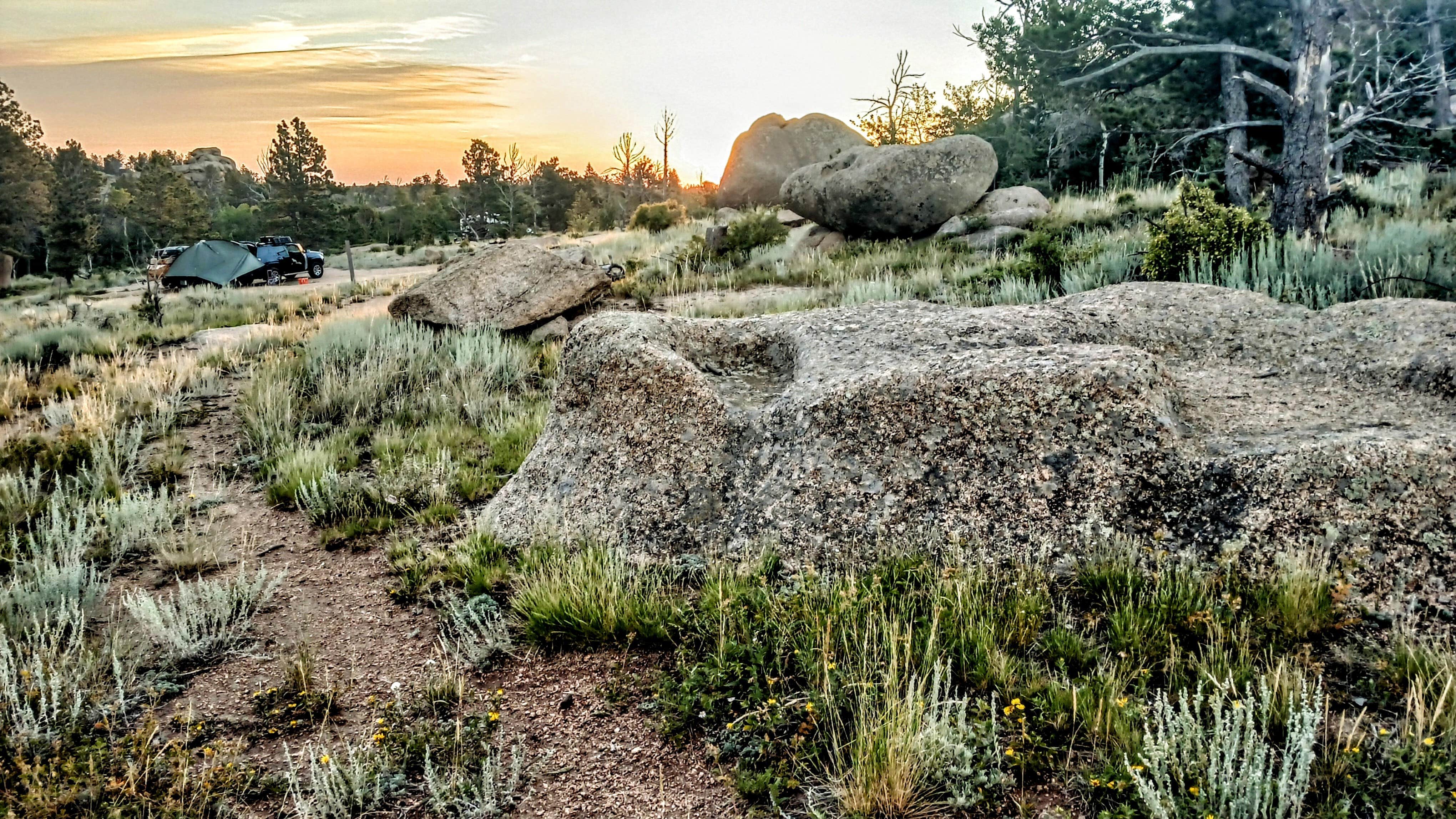 Christopher Evans B.'s photo of a dispersed camping area at Forest Service Road 700 Designated Dispersed Camping near Cheyenne, WY