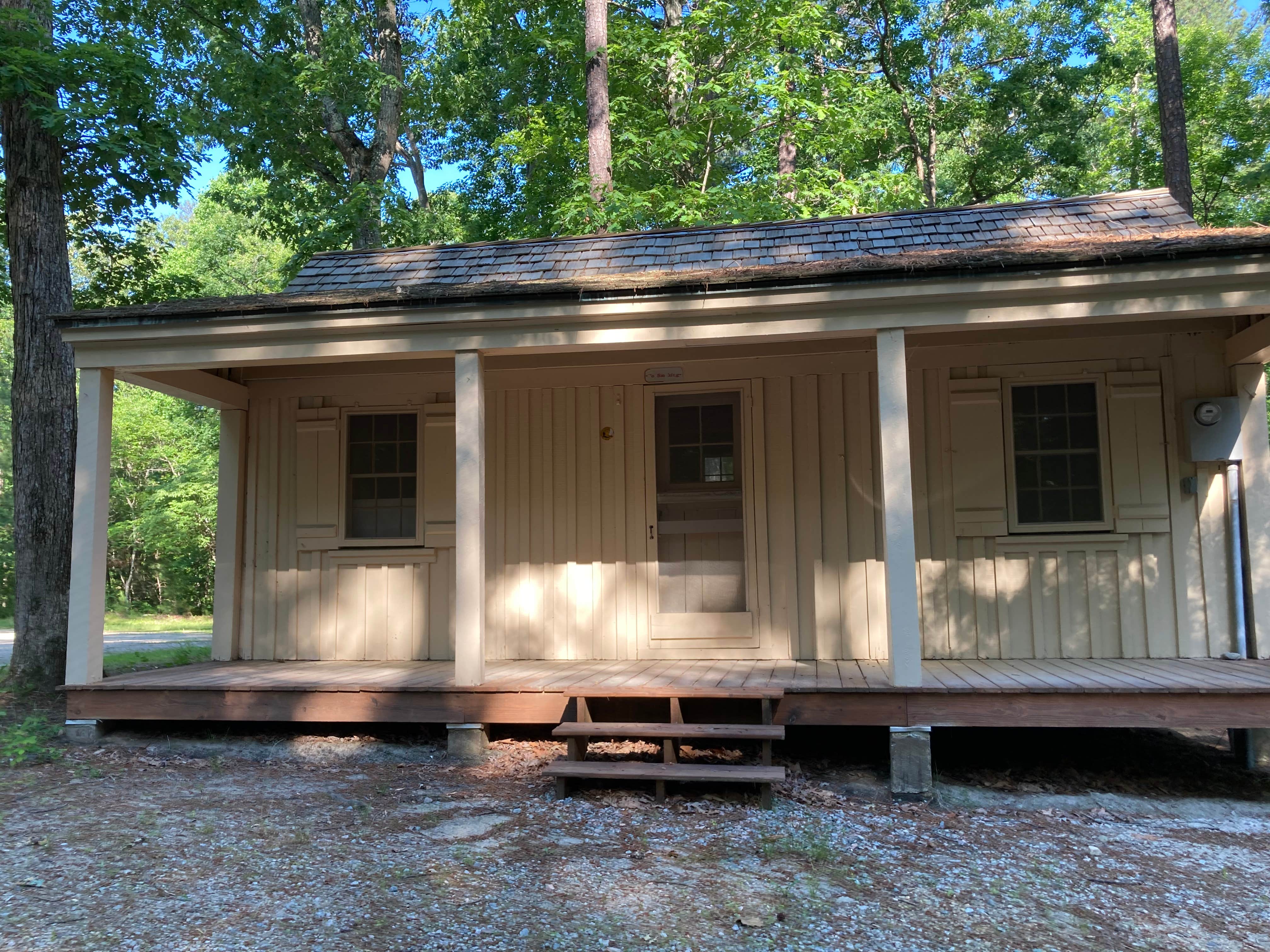 Janet R.'s photo of glamping accommodations at Pocahontas State Park Campground near Mechanicsville, VA