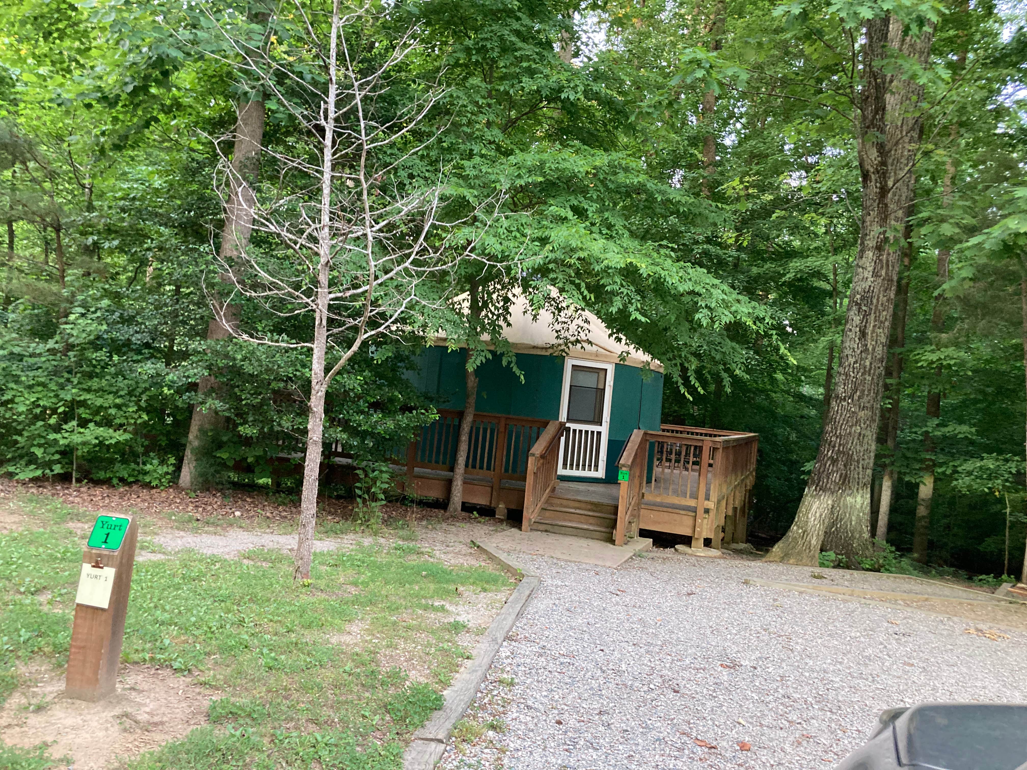 Janet R.'s photo of glamping accommodations at Pocahontas State Park Campground near Midlothian, VA