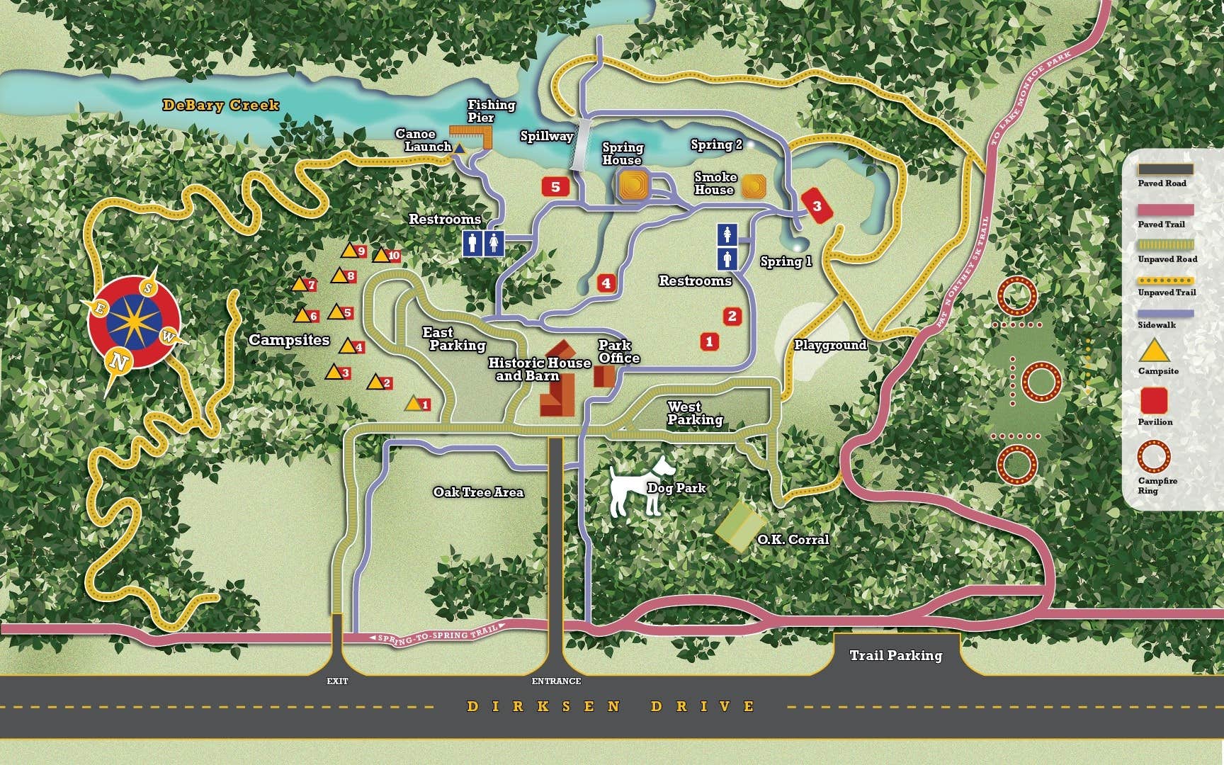 Camper-submitted photo at Volusia County Park Gemini Springs Campground near Orange City, FL