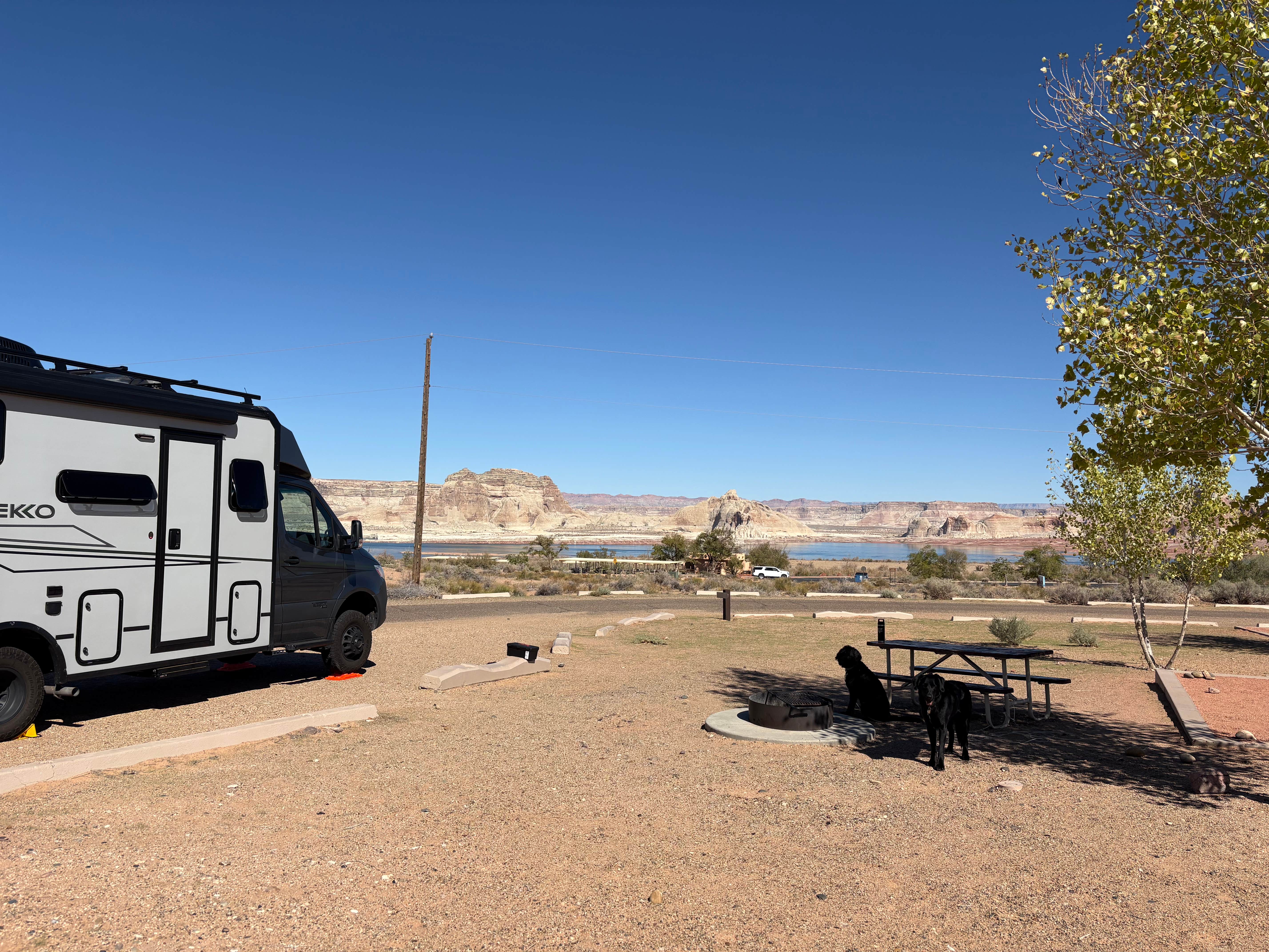 Elise F.'s photo of rv camping at Wahweap Campground & RV Park — Glen Canyon National Recreation Area near Marble Canyon, AZ