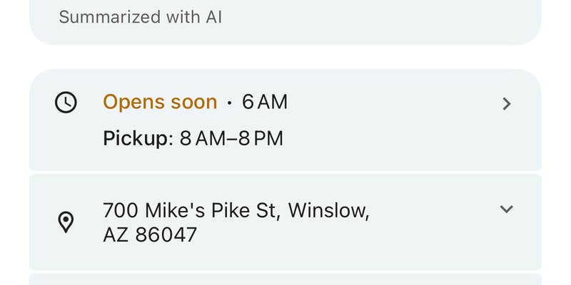 Camper submitted image from Walmart — Winslow Supercenter