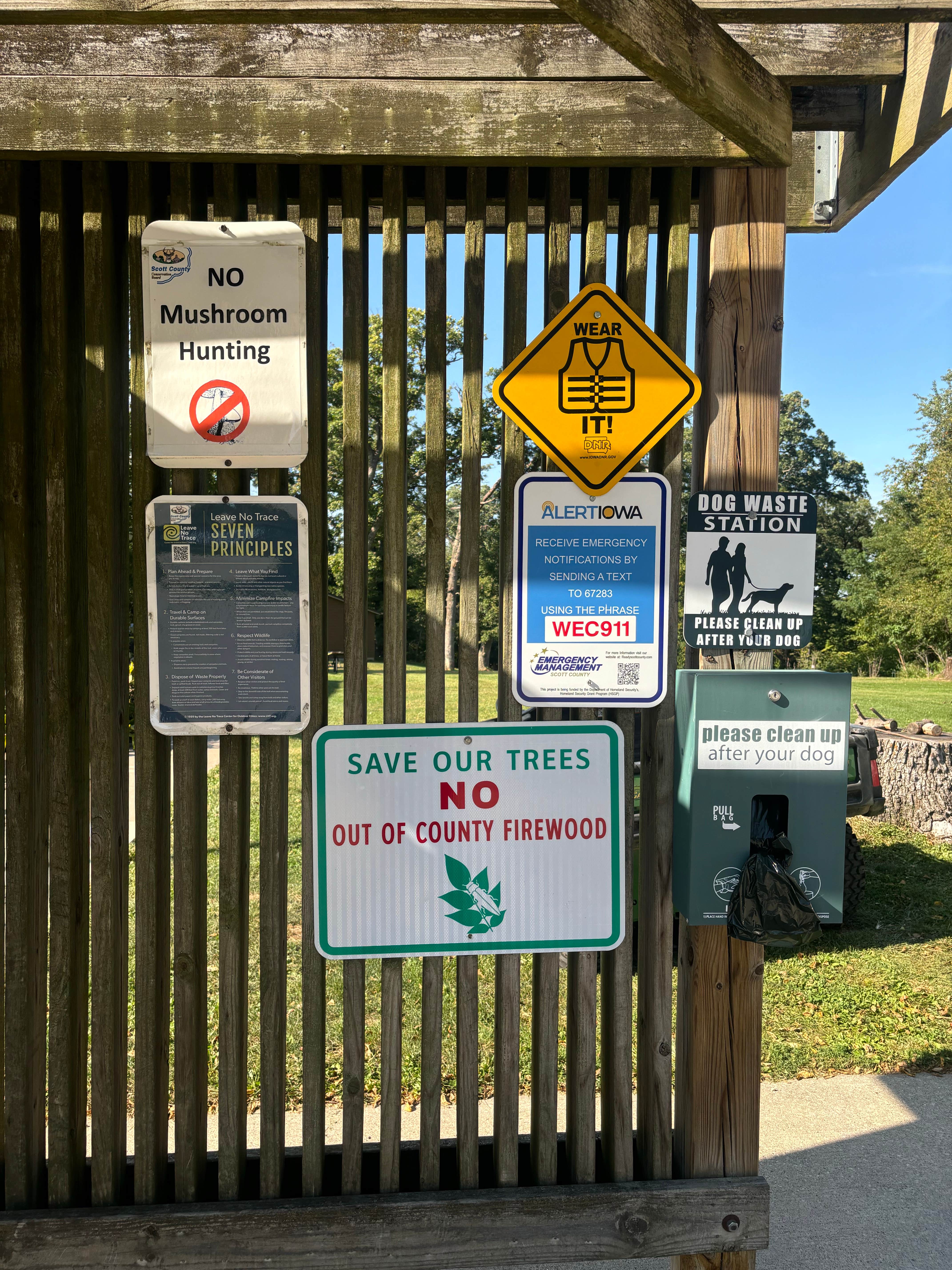 James M.'s photo of camping with pets at Wapsi River Environmental Ed. Ctr. near Fruitland, IA