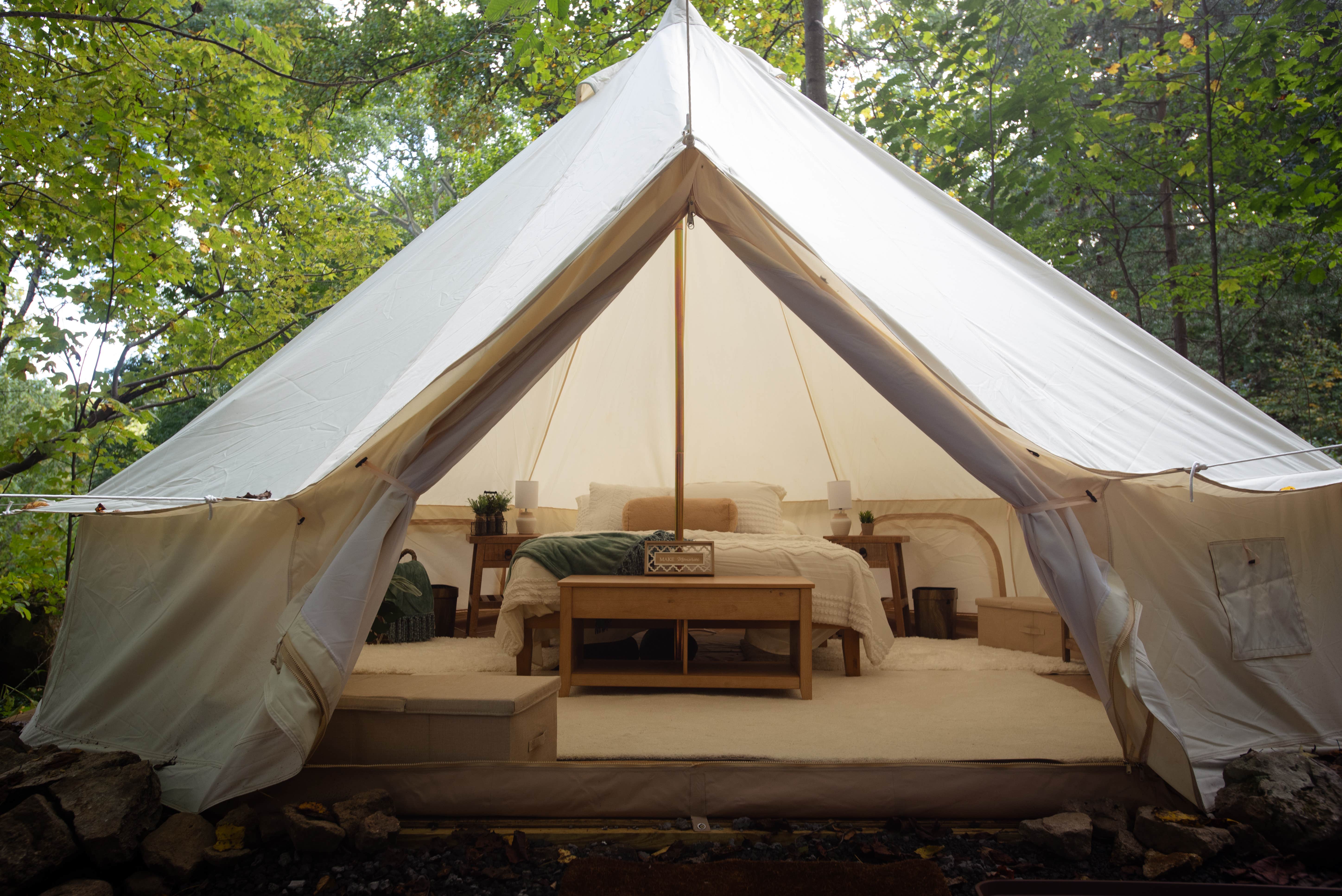 Jon F.'s photo of tent camping at Warm Springs Camp near Lemont, PA