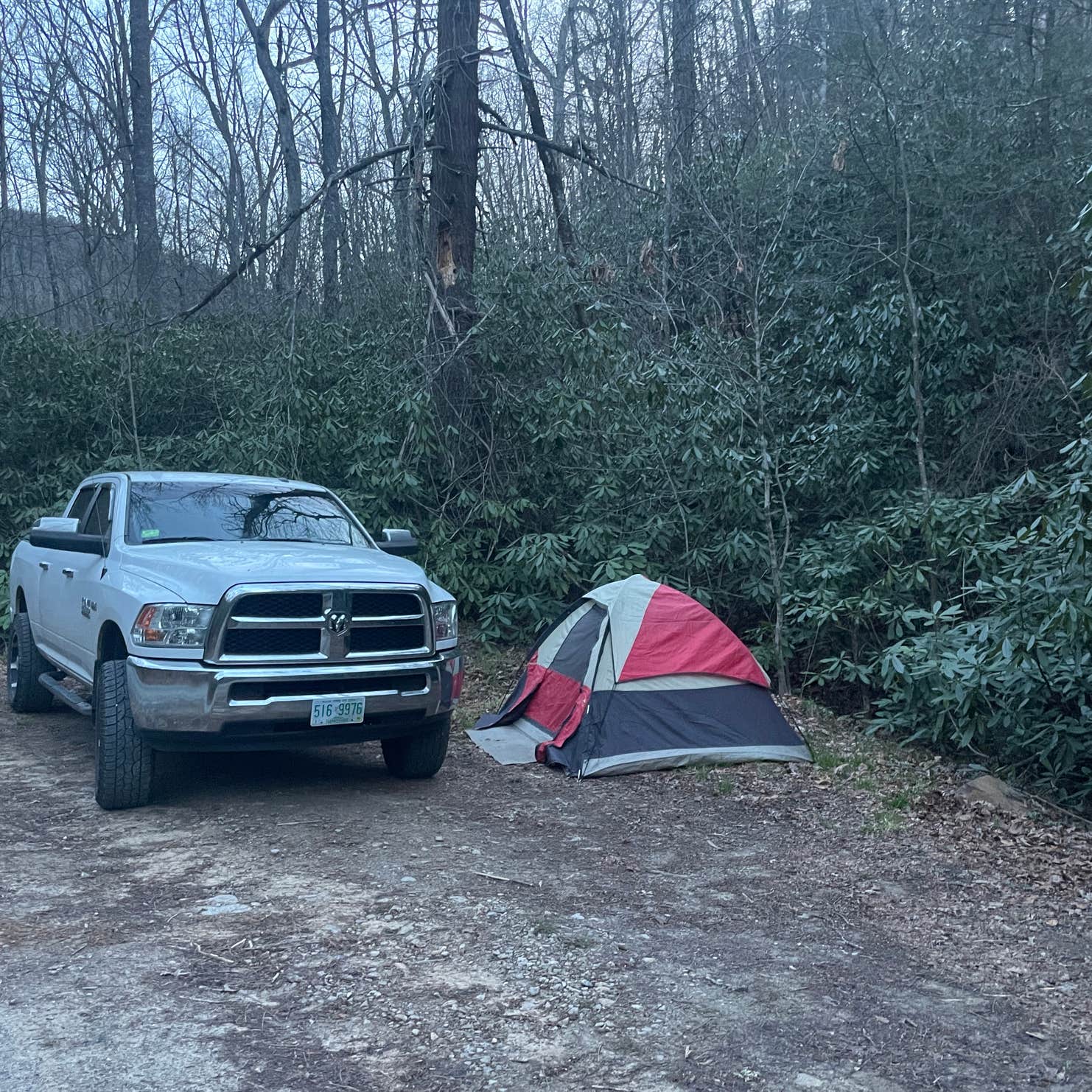 Wash Creek Dispersed PullOff Camping Mills River, NC