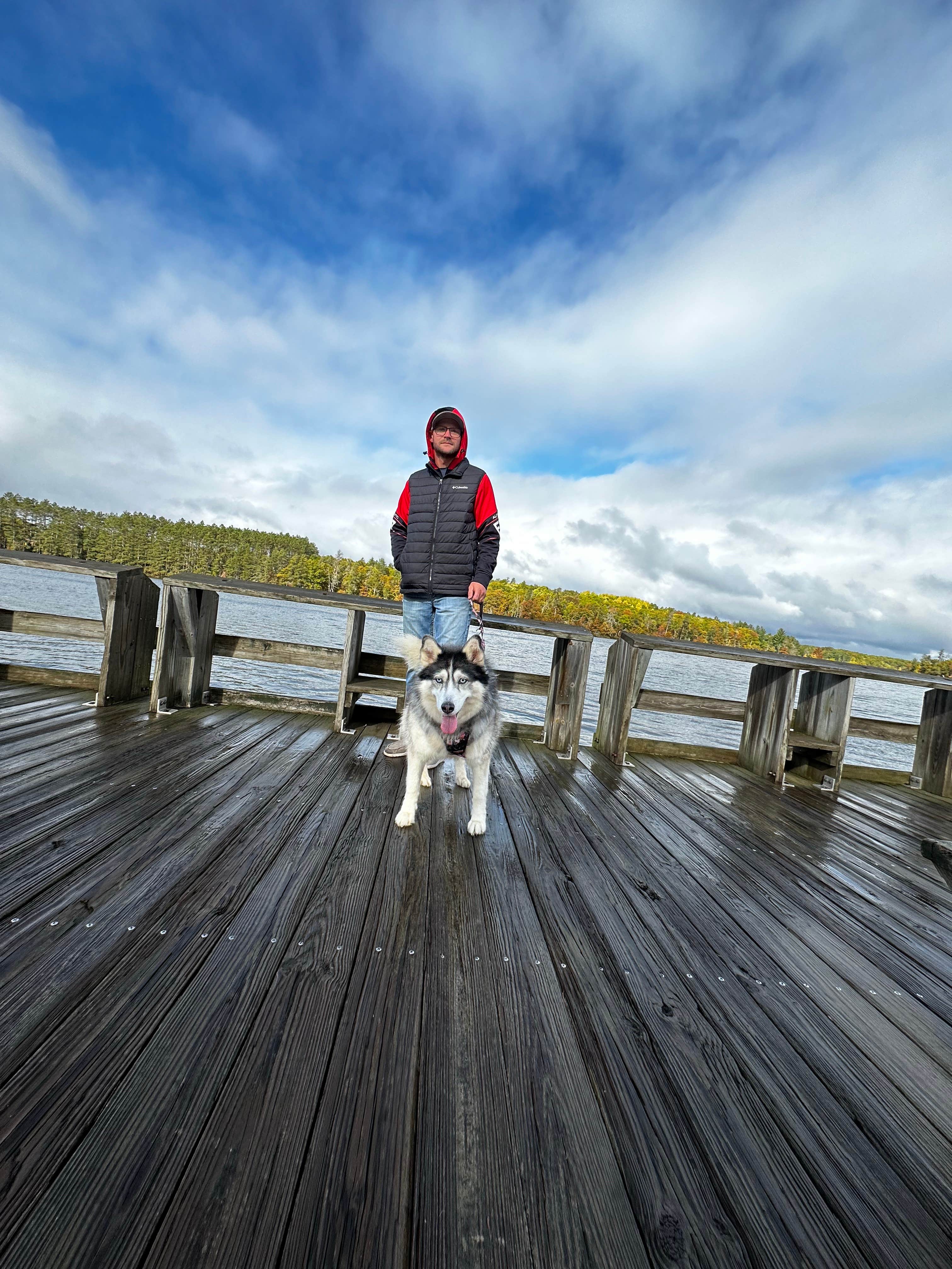 Nicole R.'s photo of camping with pets at Washburn County Totogatic Park near Hayward, WI