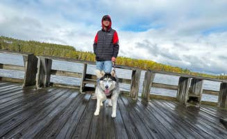 Nicole R.'s photo of camping with pets at Washburn County Totogatic Park near Superior, WI