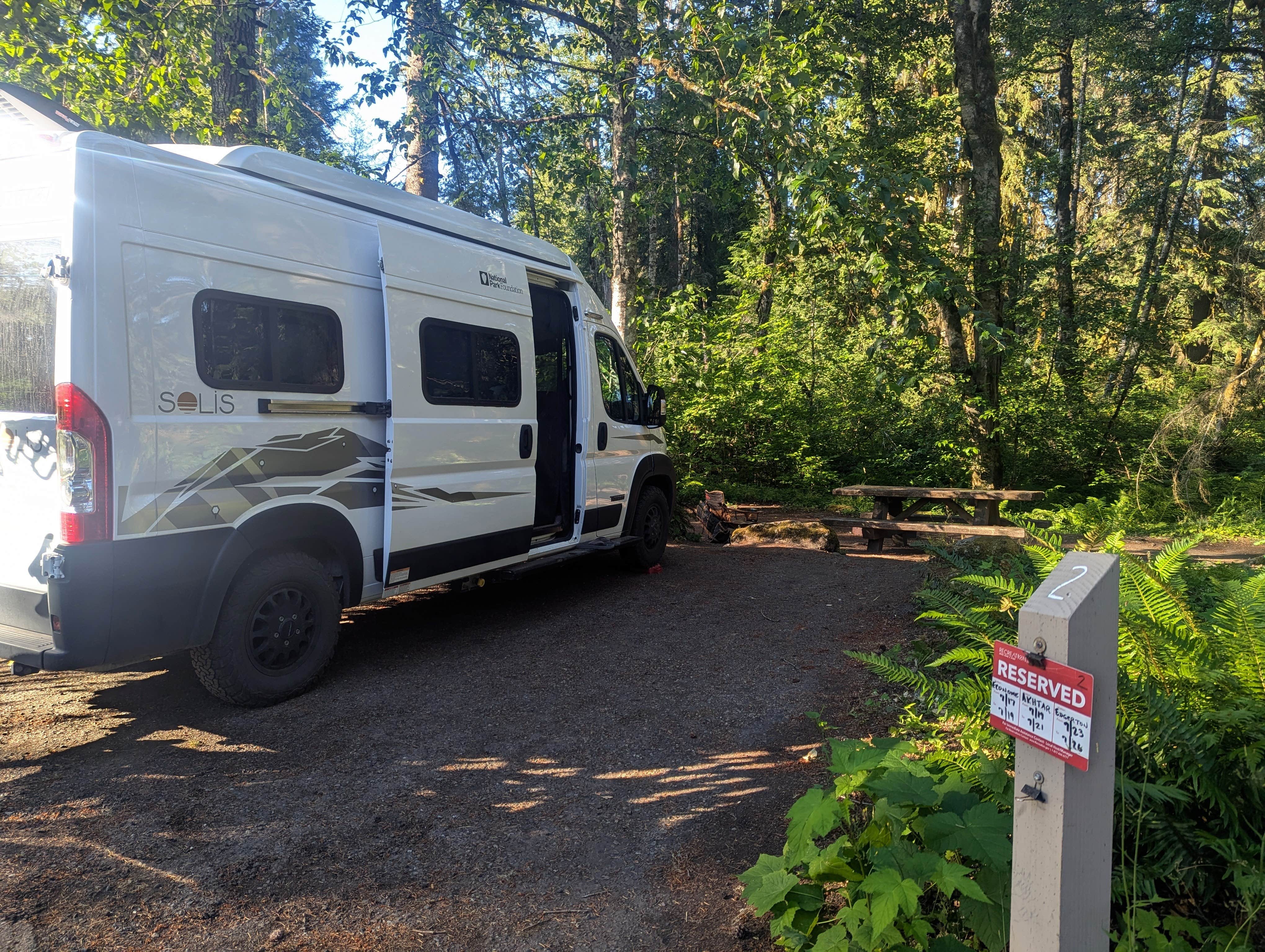 Kristyn E.'s photo of rv camping at Big Creek Campground near Longmire, WA