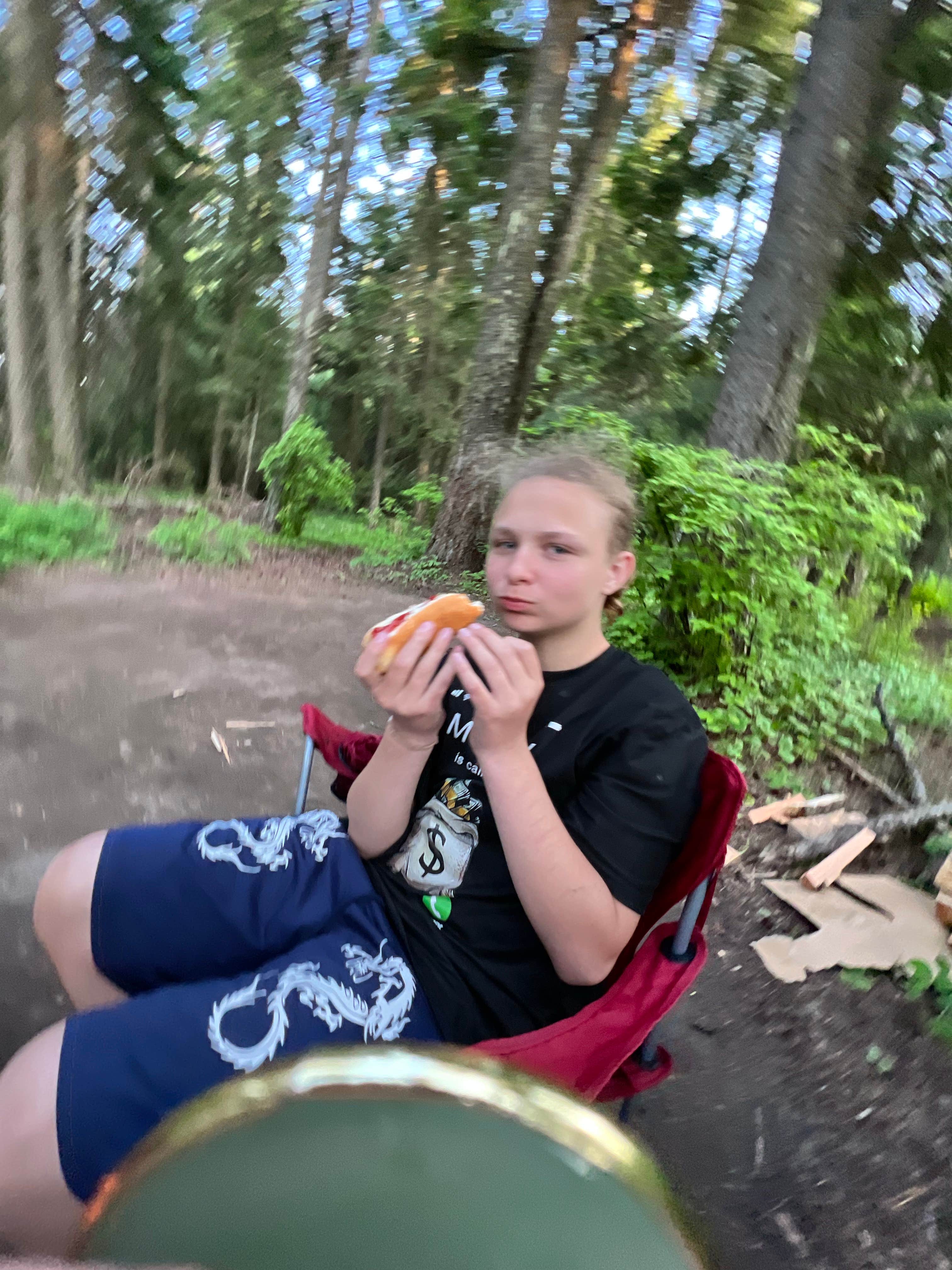 Amber T.'s photo of camping with pets at Fields Spring State Park Campground near Lewiston, ID