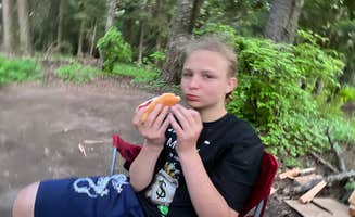 Amber T.'s photo of camping with pets at Fields Spring State Park Campground near Waitsburg, WA