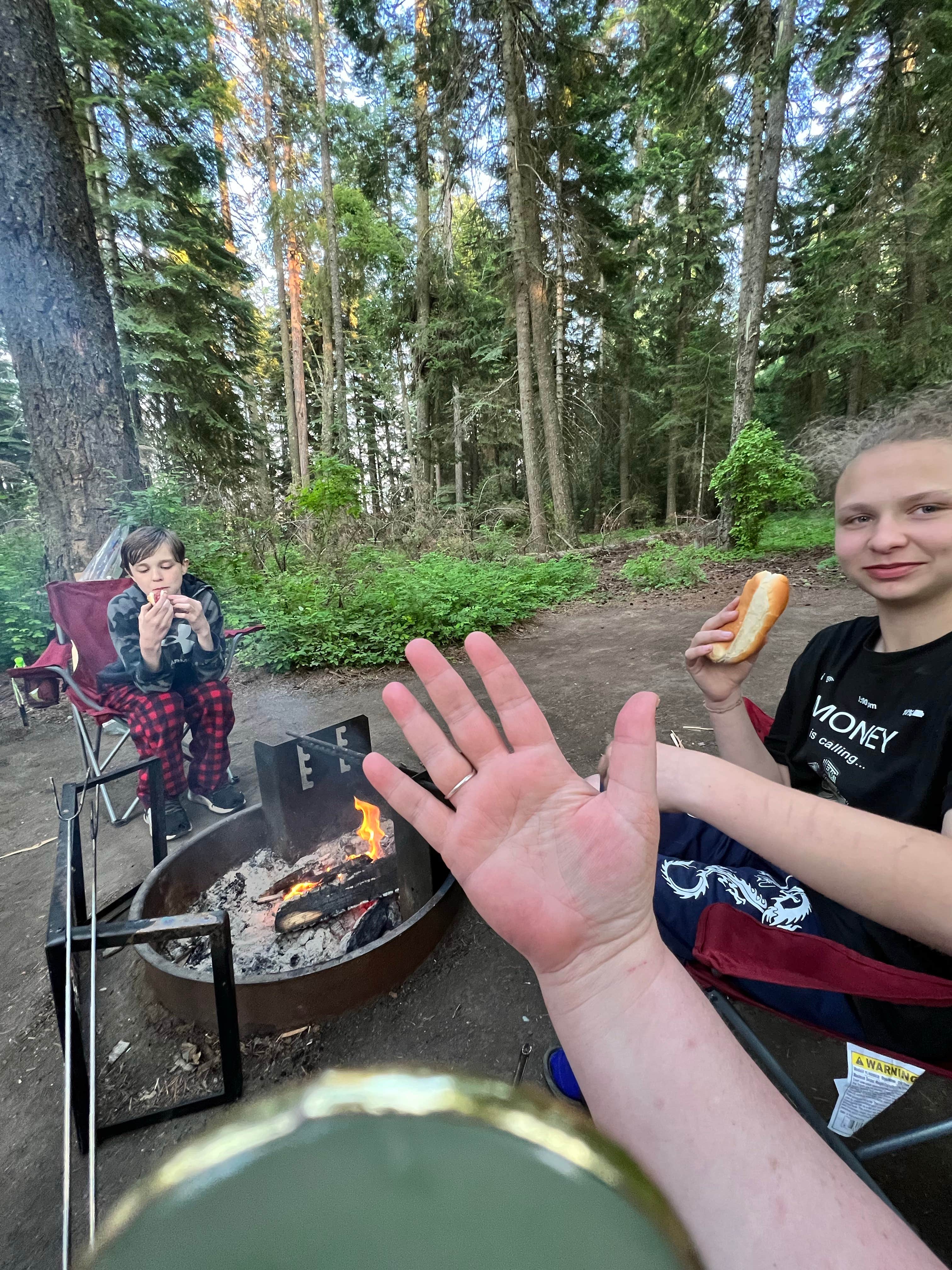 Amber T.'s photo of camping with pets at Fields Spring State Park Campground near Imnaha, OR