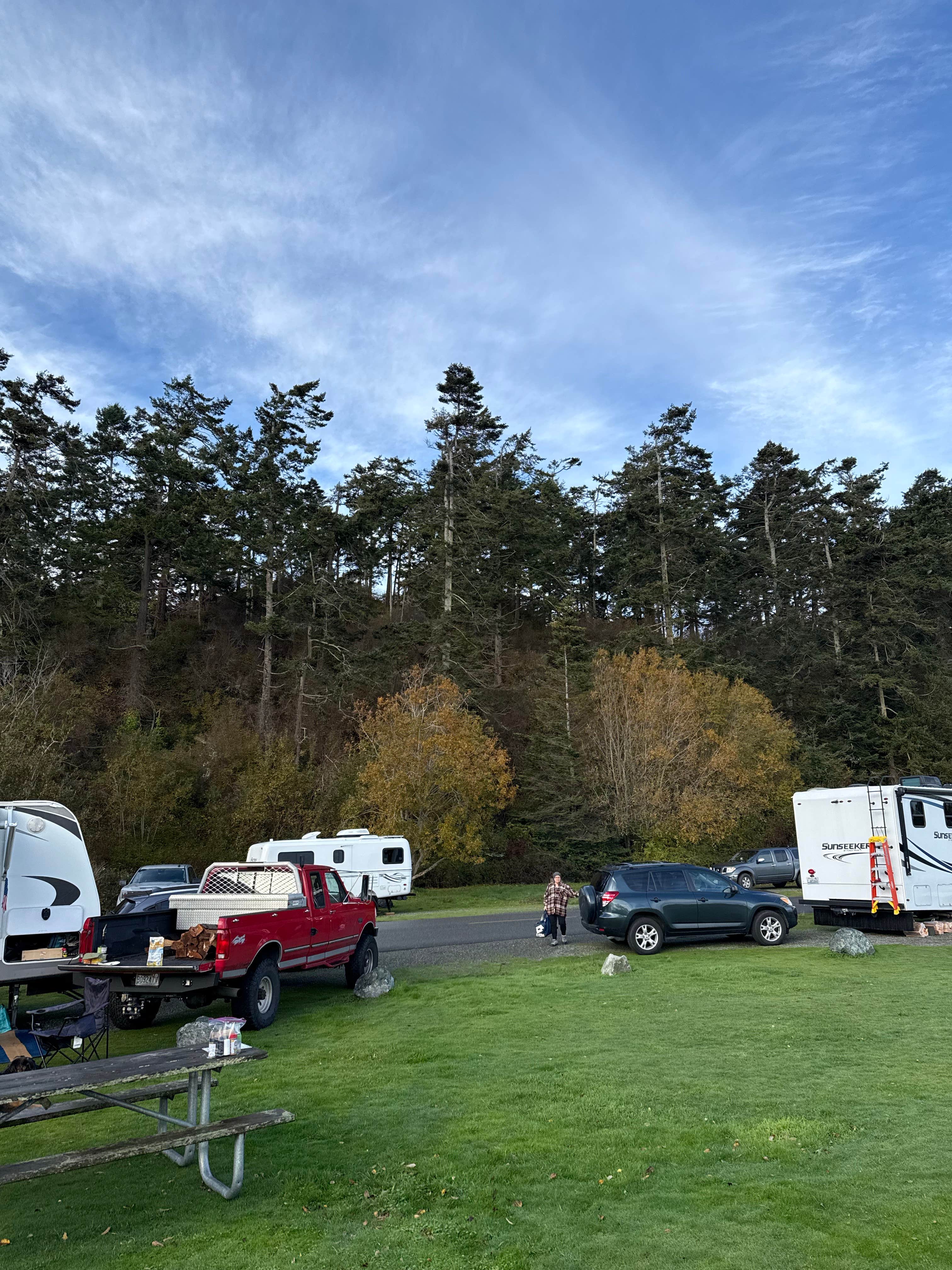 Joshua W.'s photo of camping with pets at Fort Casey Historical State Park Campground near Marysville, WA