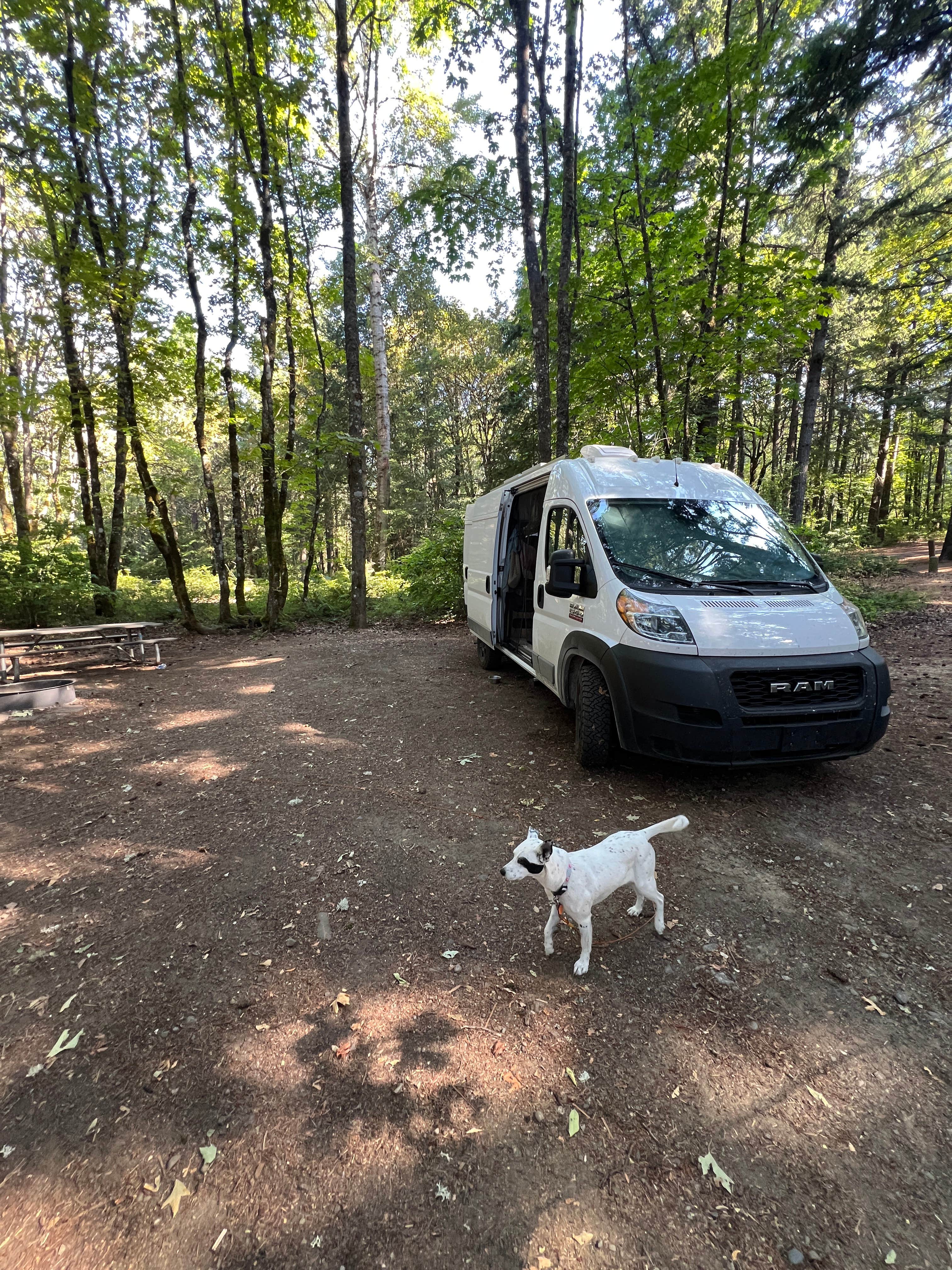 Amy W.'s photo of rv camping at Home Valley Campground near Columbia River Gorge National Scenic Area