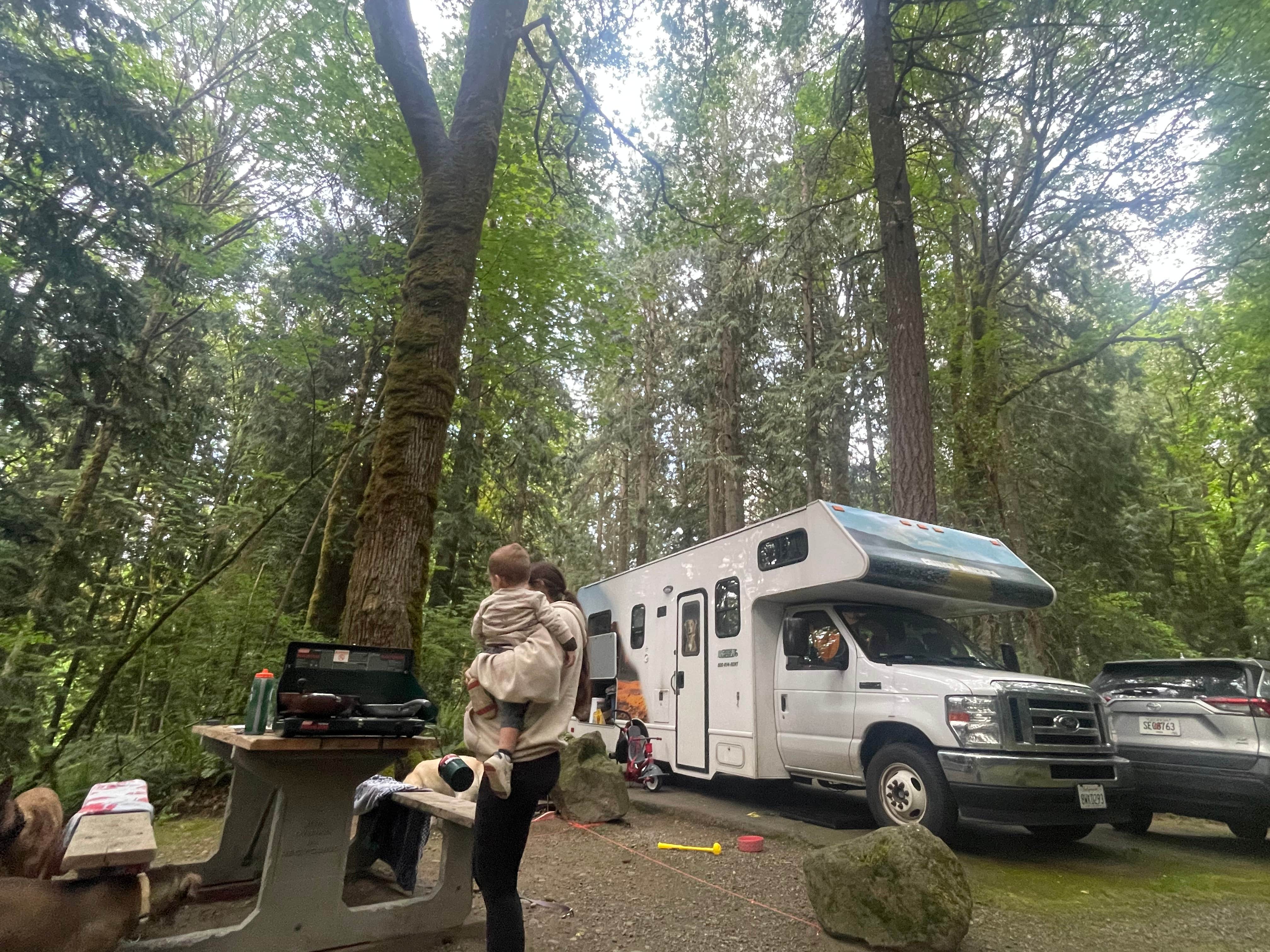 Joseph's photo of camping with pets at Illahee State Park Campground near Lake Forest Park, WA