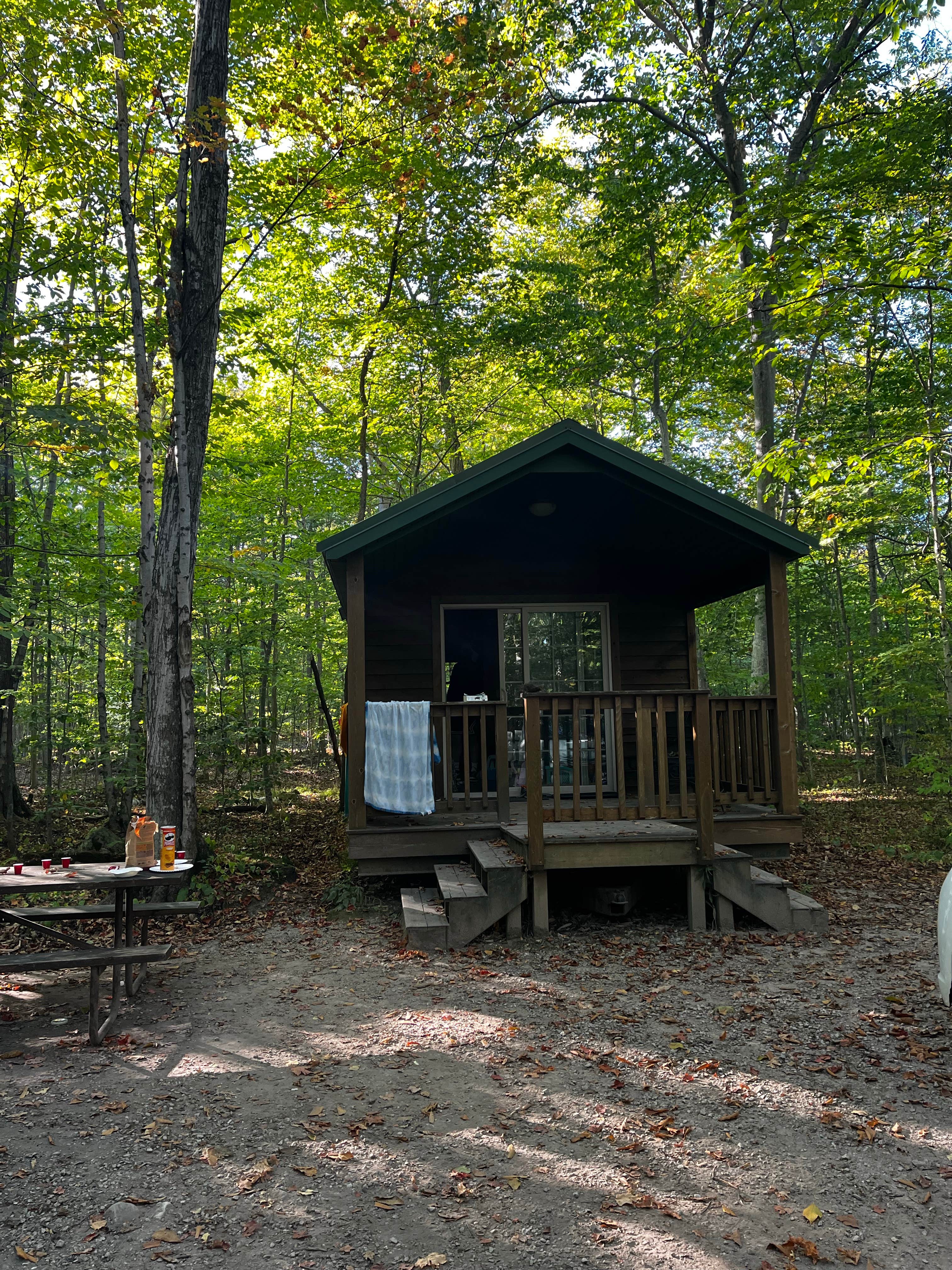 Mary H.'s photo of a cabin at Washington Island Campground near Sleeping Bear Dunes National Lakeshore