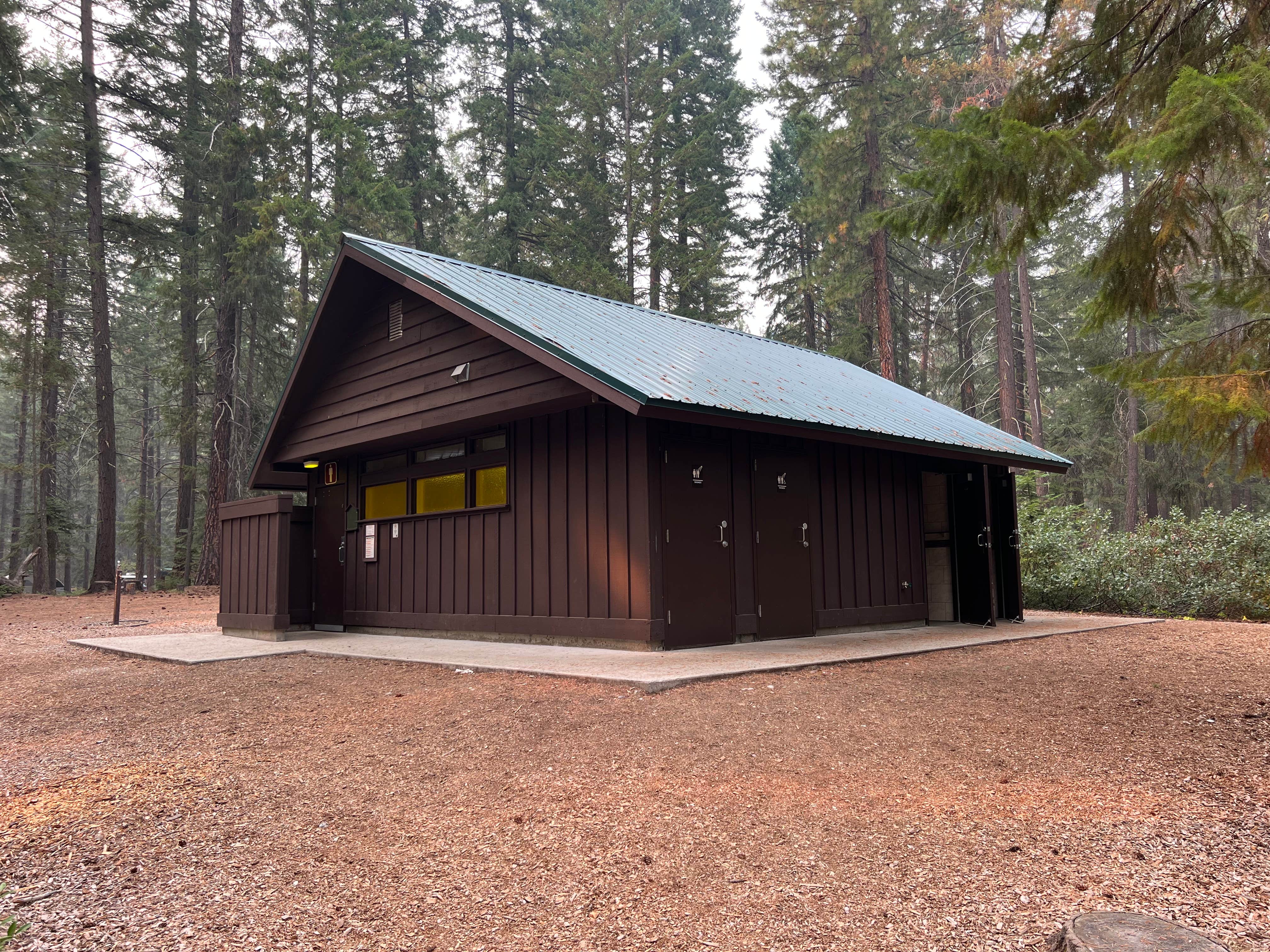 Meghan B.'s photo of a cabin at Lake Wenatchee State Park Campground near Mt. Baker-Snoqualmie National Forest