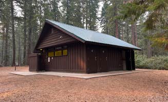 Meghan B.'s photo of a cabin at Lake Wenatchee State Park Campground near Index, WA