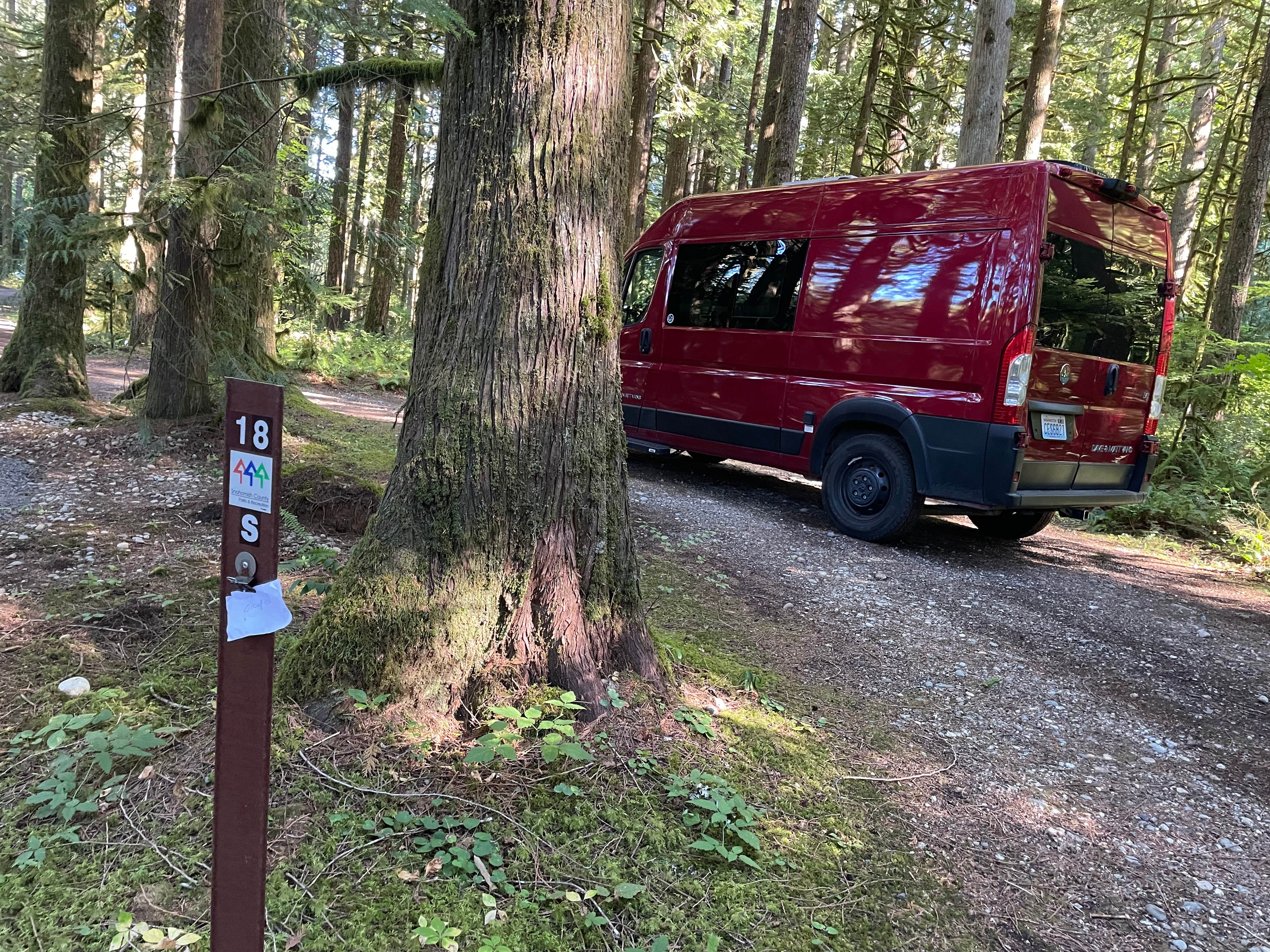 Annie B.'s photo of rv camping at Squire Creek Park & Campground near Darrington, WA