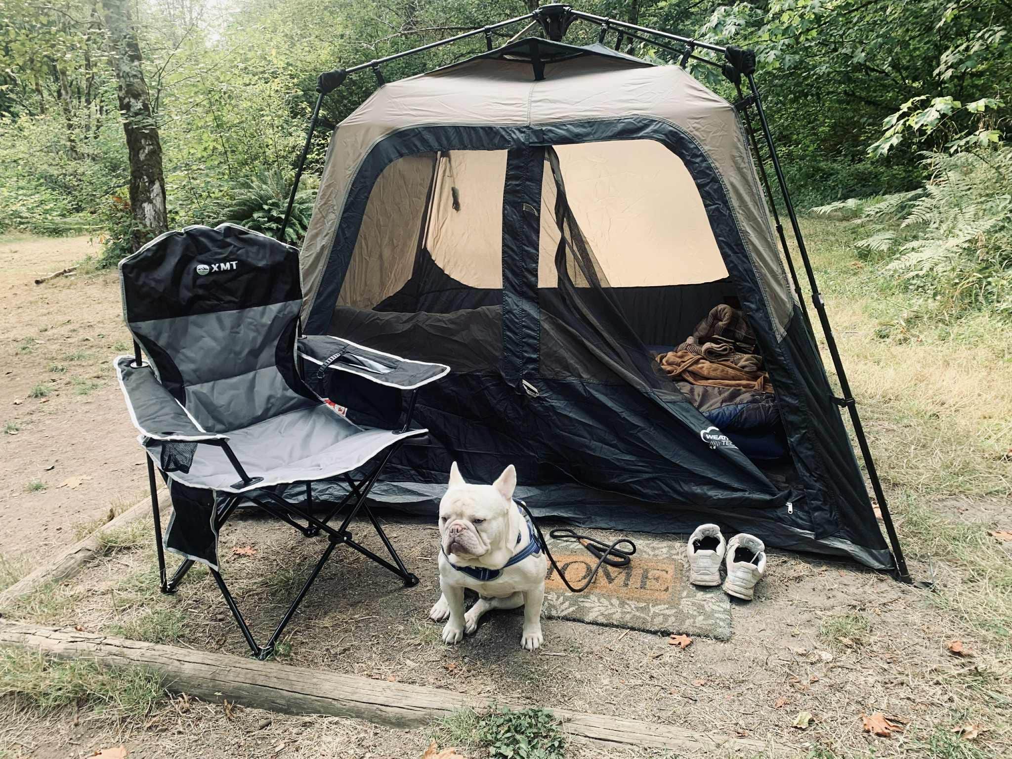 S. Renae M.'s photo of camping with pets at Sunset Falls Campground near Warren, OR