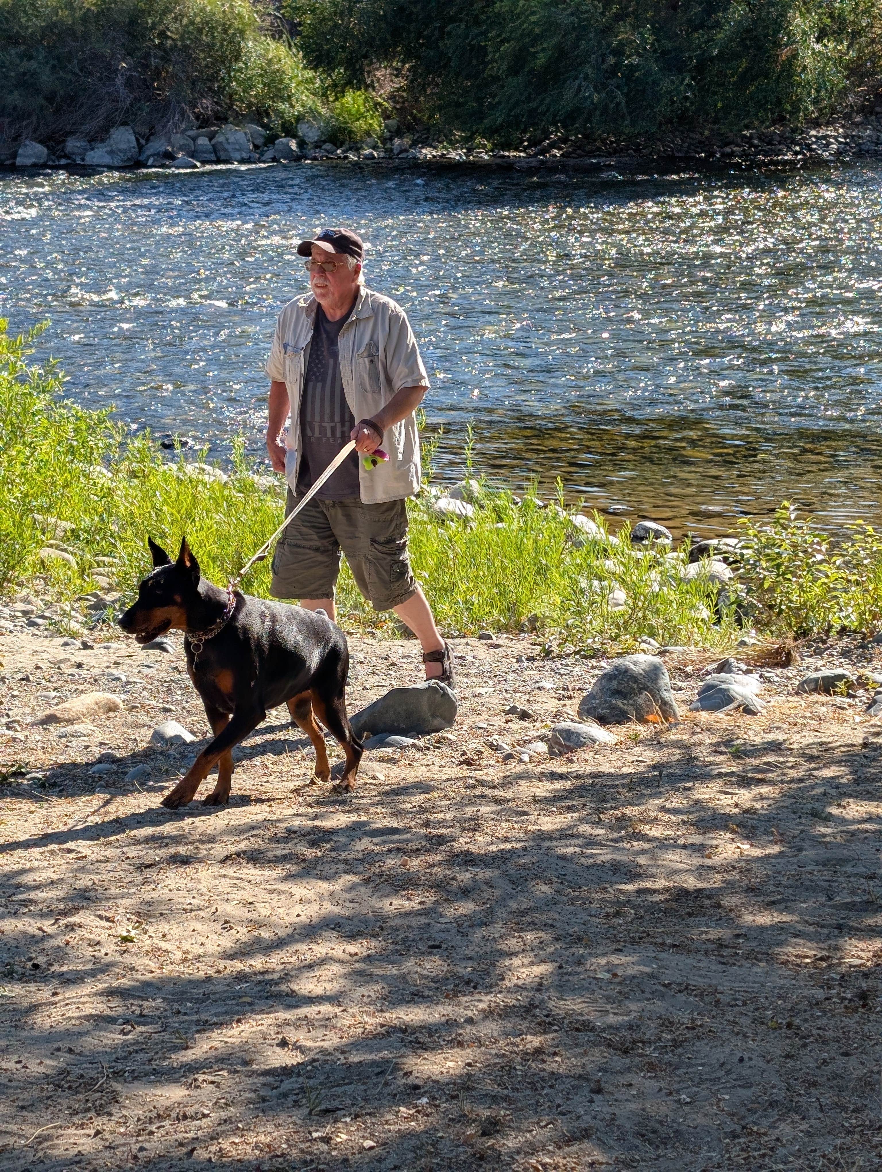 Don M.'s photo of camping with pets at Wenatchee River County Park near Leavenworth, WA