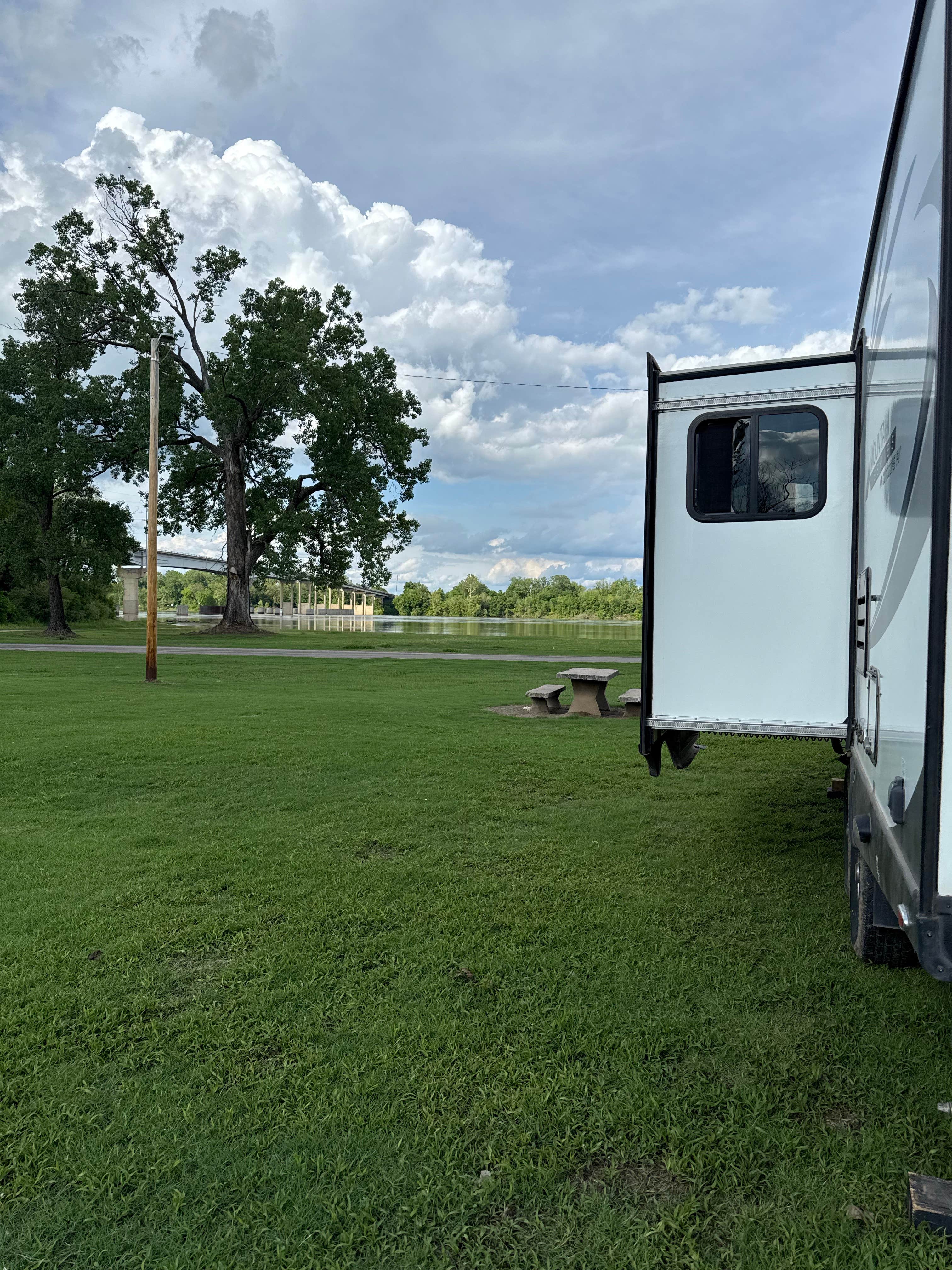 Debbie  W.'s photo of rv camping at Webbers Falls City Park near Keota, OK
