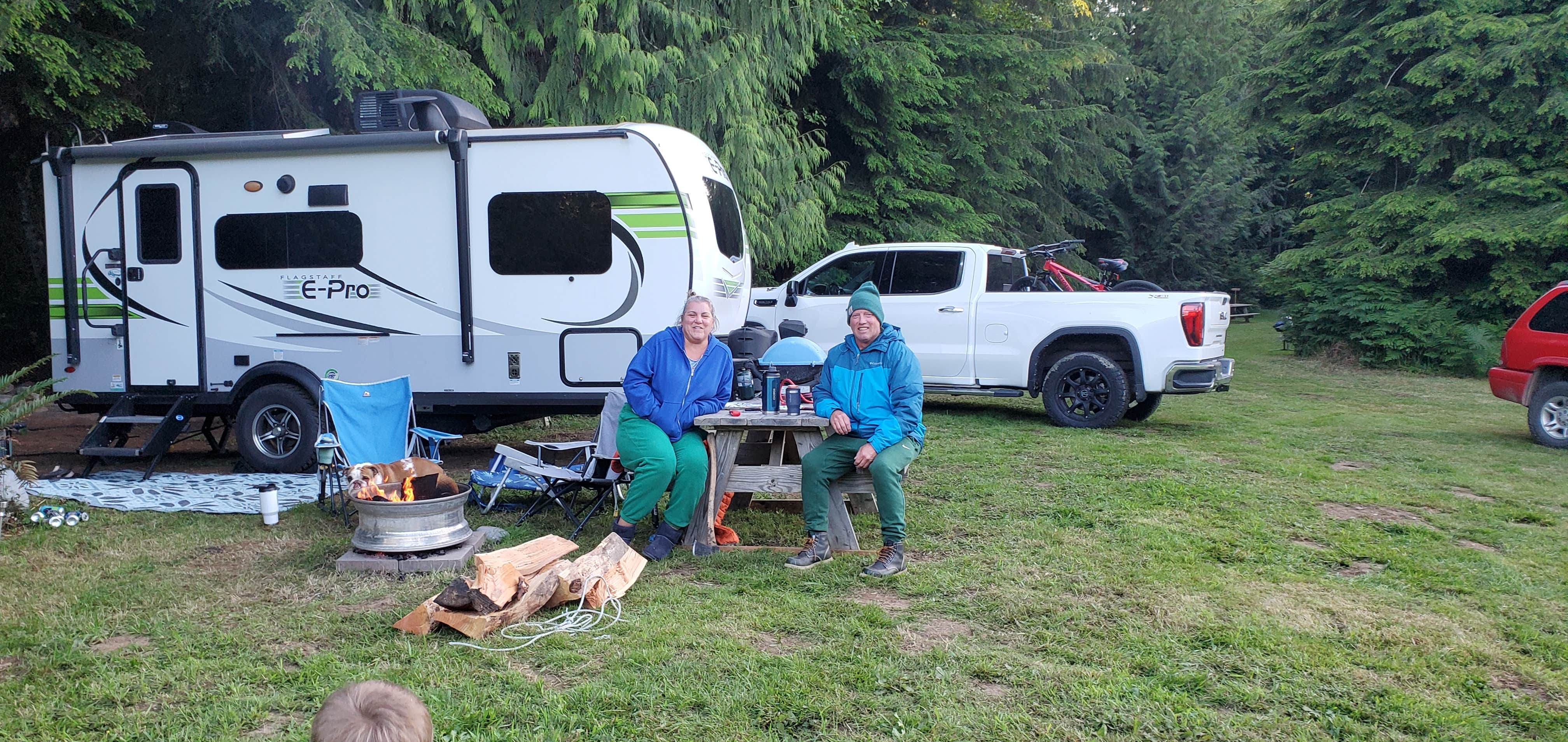 Aimee B.'s photo of camping with pets at Weekend Worrior Camping near Port Angeles, WA