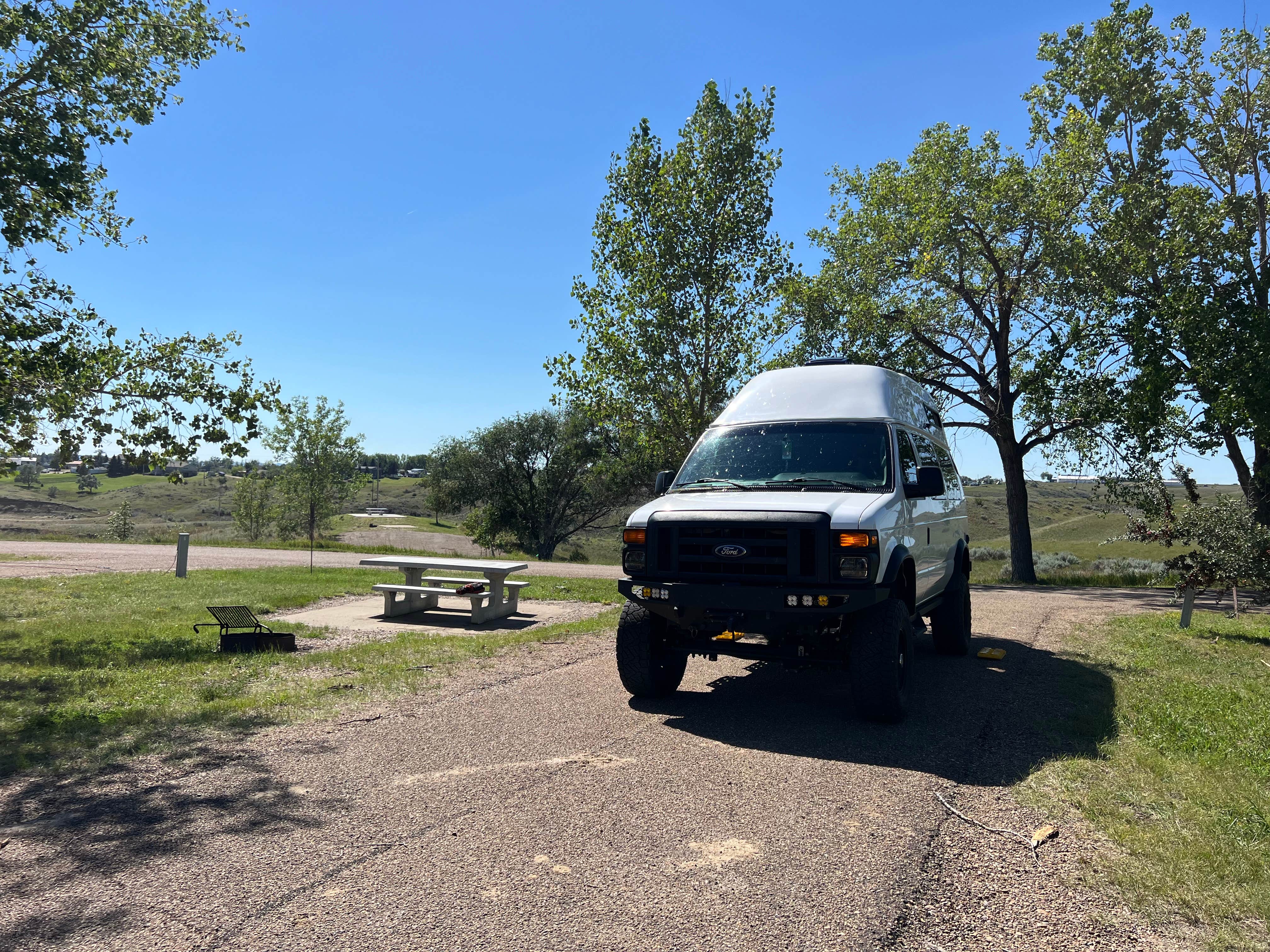 Meghan B.'s photo of rv camping at West End Campground — Fort Peck Project near Nashua, MT