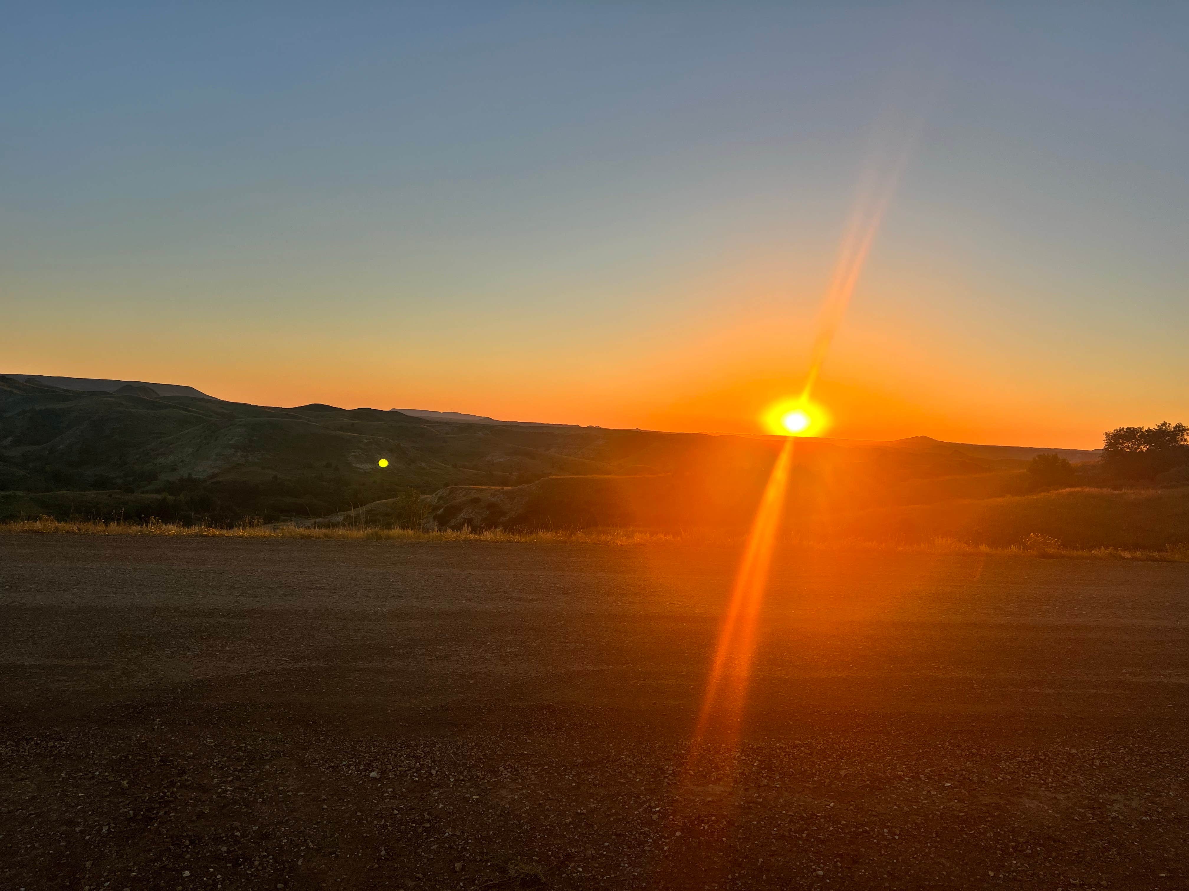 Maddy T.'s photo of a dispersed camping area at West River Rd Medora ND Dispersed in North Dakota