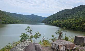 Camping near Pipestem Resort State Park Campground: East Shore Campground — Bluestone Lake State Park, Nimitz, West Virginia
