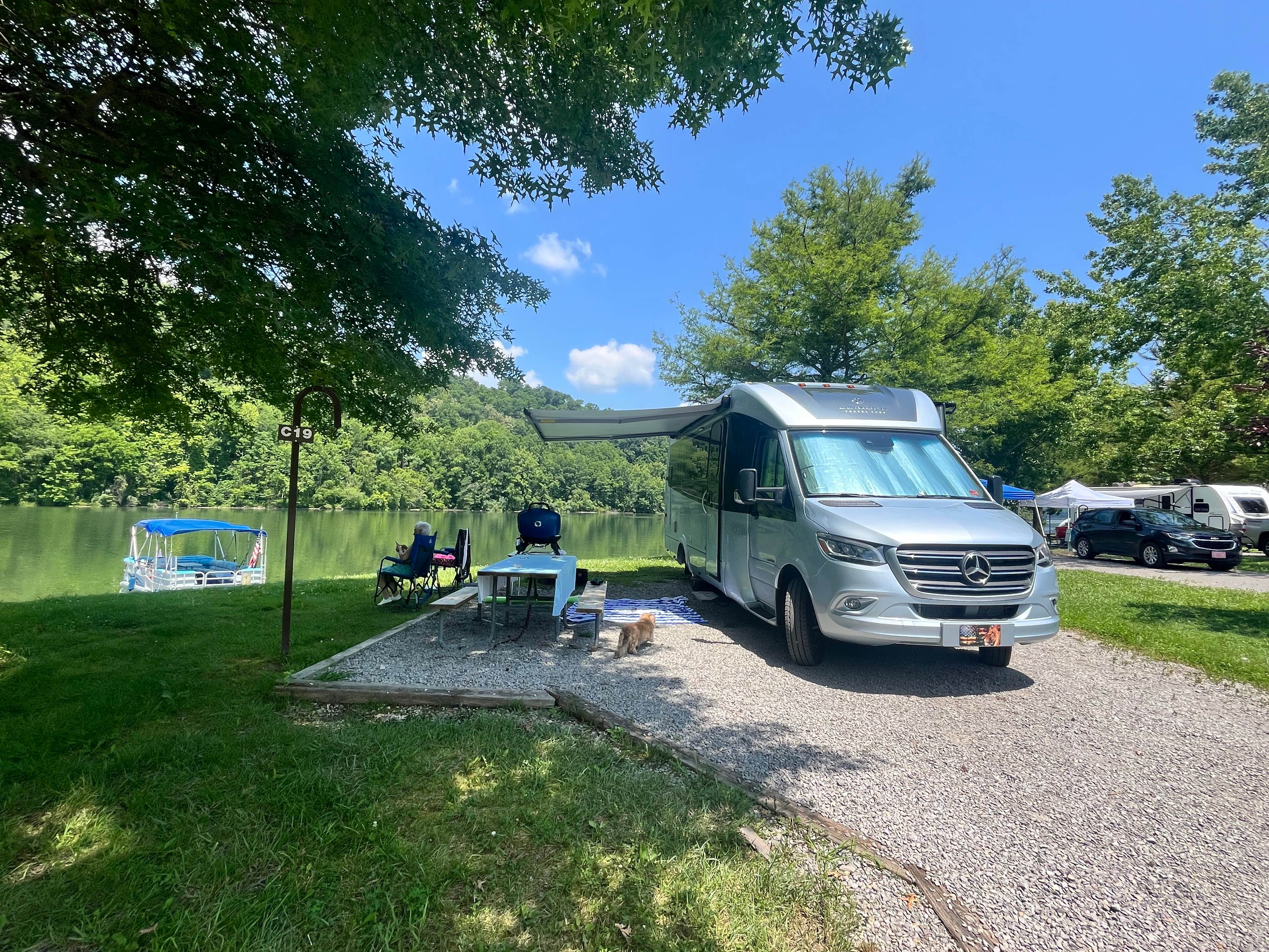 Mara D.'s photo of rv camping at Bulltown Camp — Burnsville Lake Wildlife Management Area near Burnsville Lake