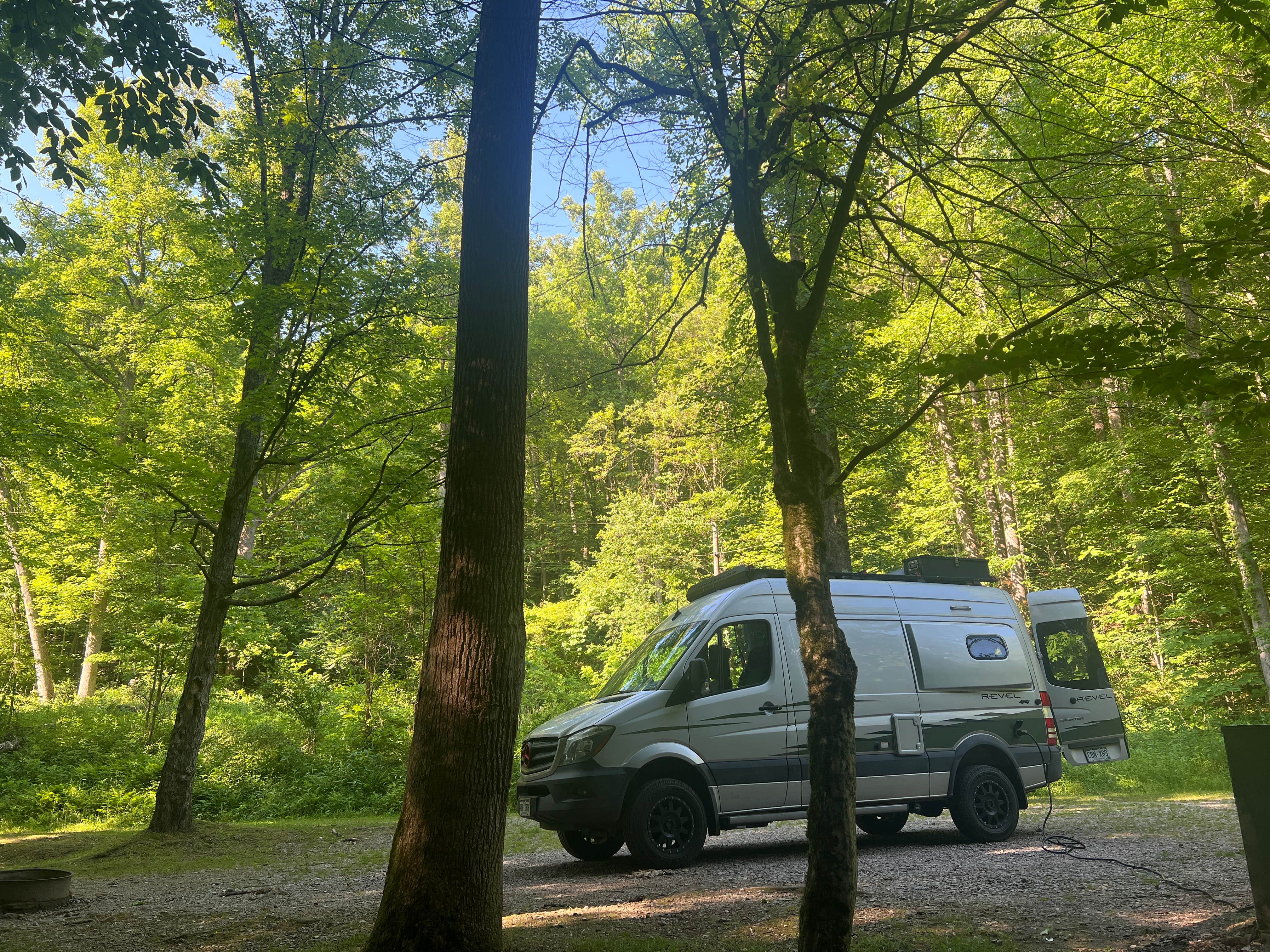 Marci S.'s photo of rv camping at Kanawha State Forest near R.D. Bailey Lake