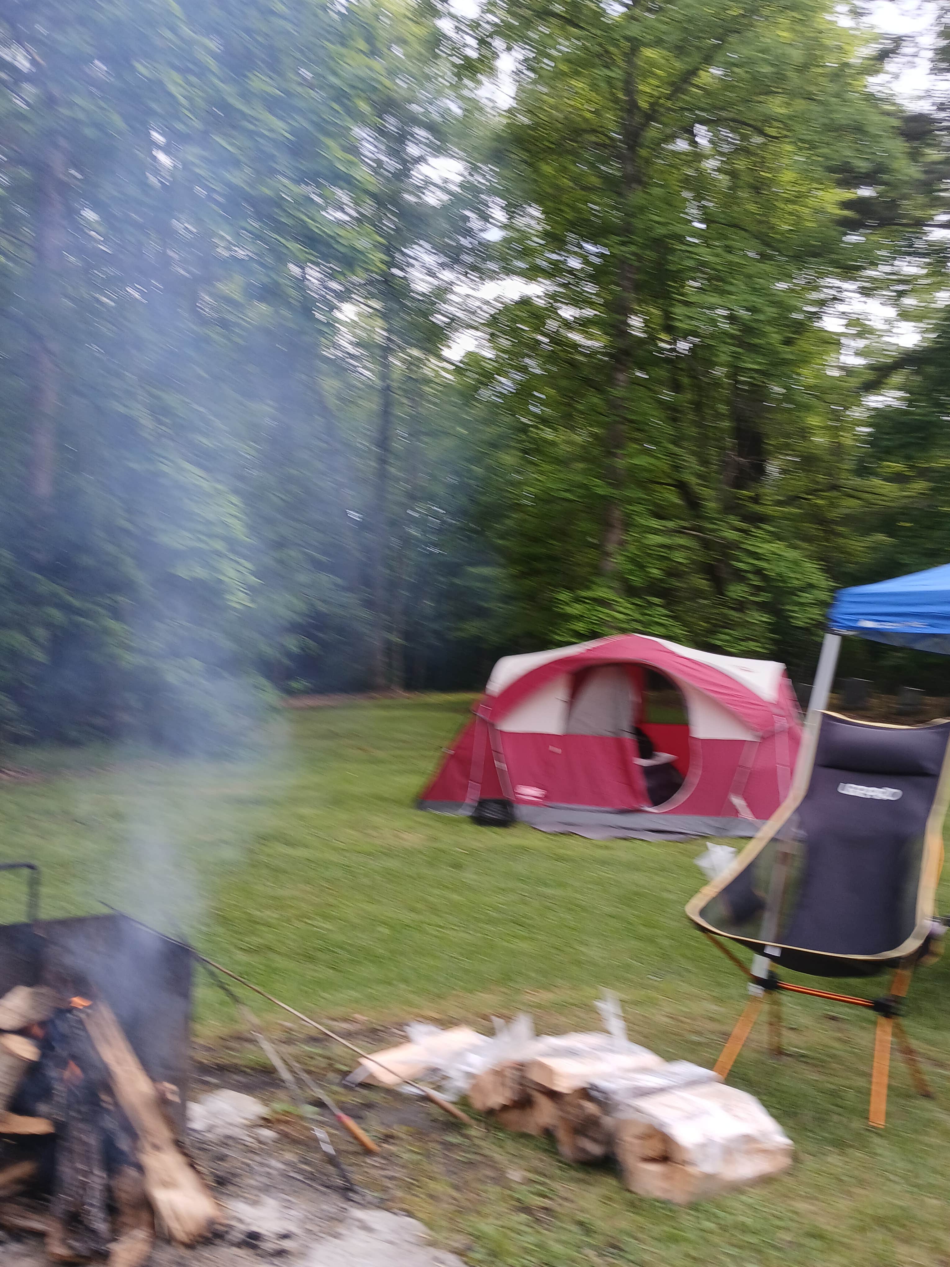 Camper-submitted photo at Twin Falls Resort State Park Campground near Herndon, WV