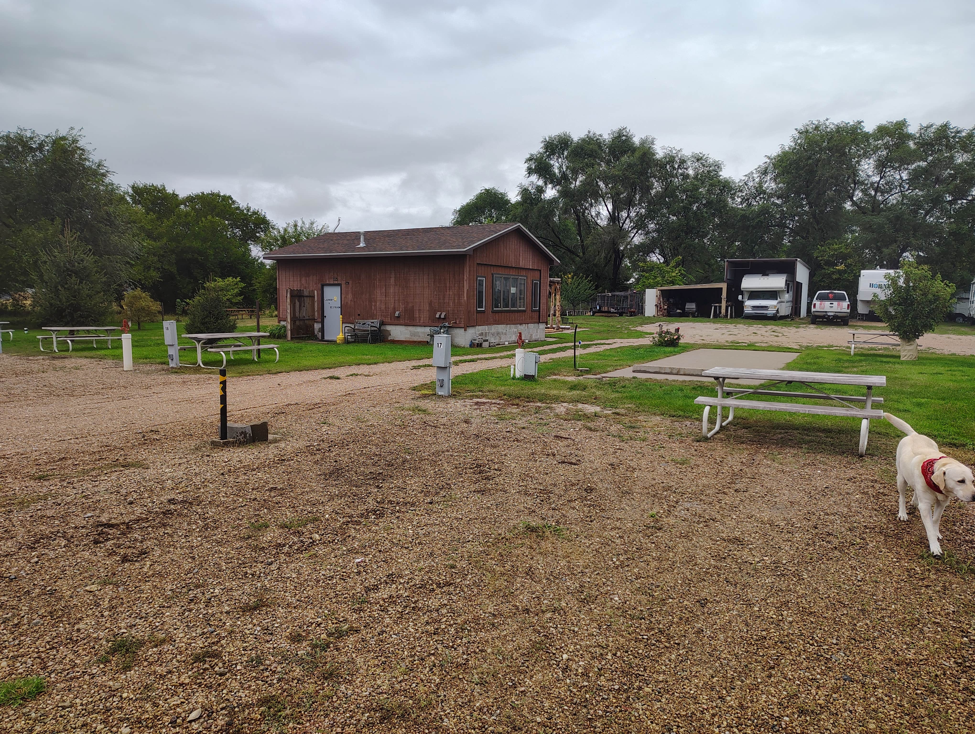 TAMMY B.'s photo of camping with pets at Oregon Trail RV Park (formerly The Wheel inn Rv Park) near Long Pine, NE