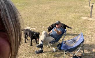 Laurie H.'s photo of camping with pets at Whispering Oaks RV Resort near Grifton, NC