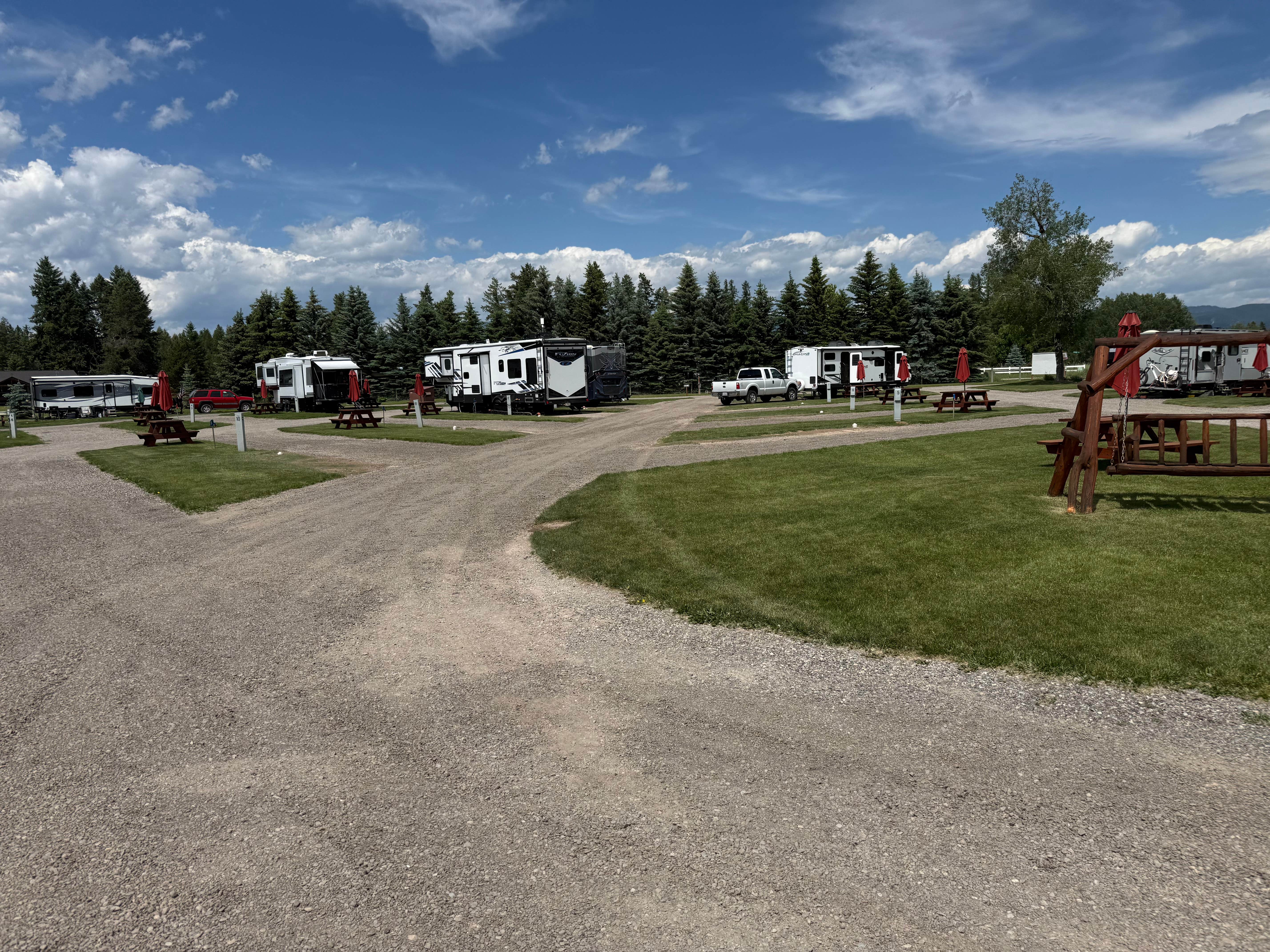 Camper-submitted photo at Whispering Pines RV Park near Olney, MT