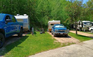 Leslie B.'s photo of camping with pets at Whistler Gulch Campground & RV Park near Beulah, WY