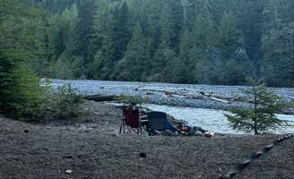 Michael F.'s photo of tent camping at White River Dispersed Camping near Greenwater, WA