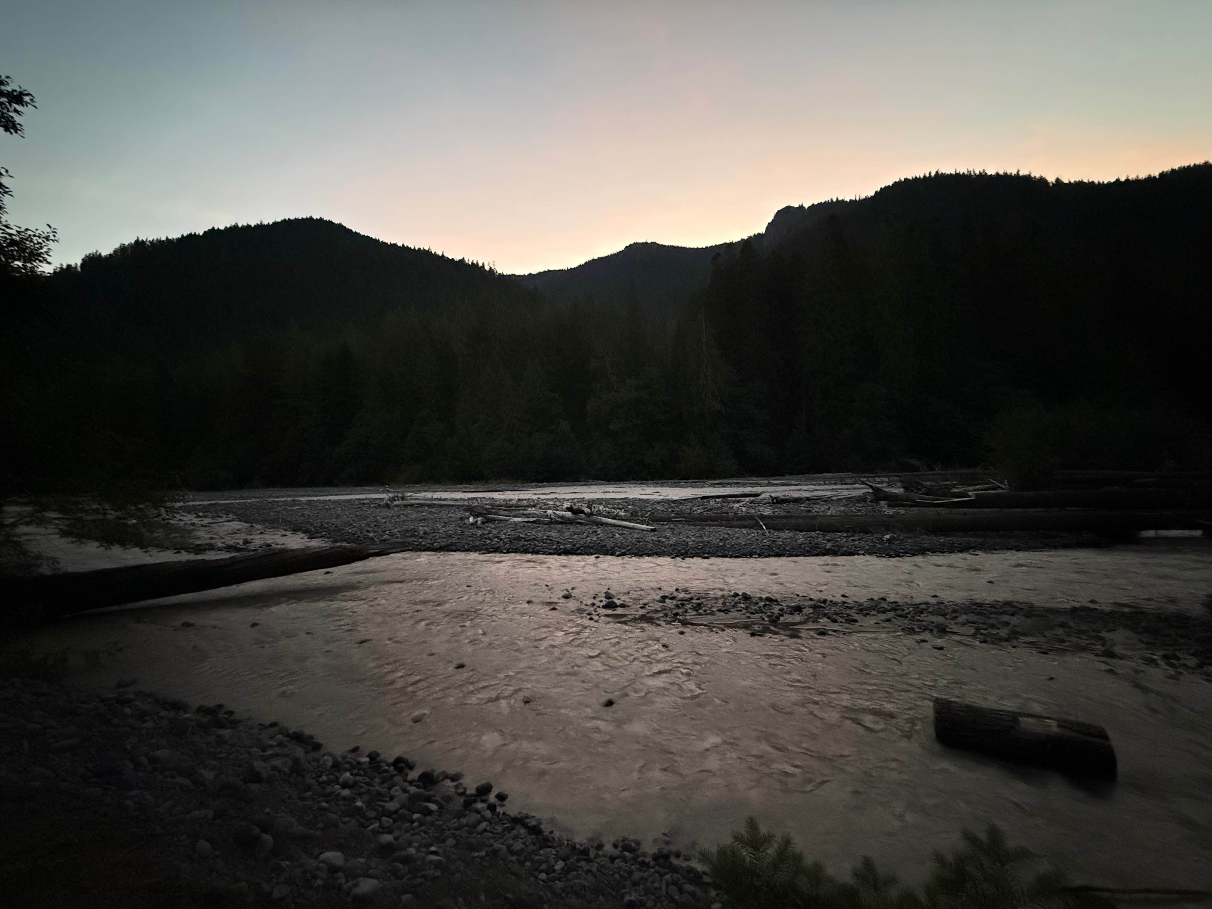 Mary B.'s photo of a dispersed camping area at White River Dispersed Camping near Lake Tapps, WA